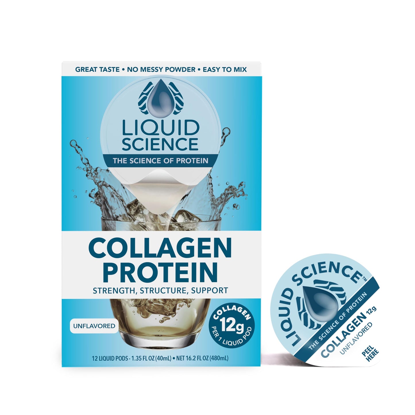 Java House Liquid Science Unflavored Single Serve Collagen Capsules 12