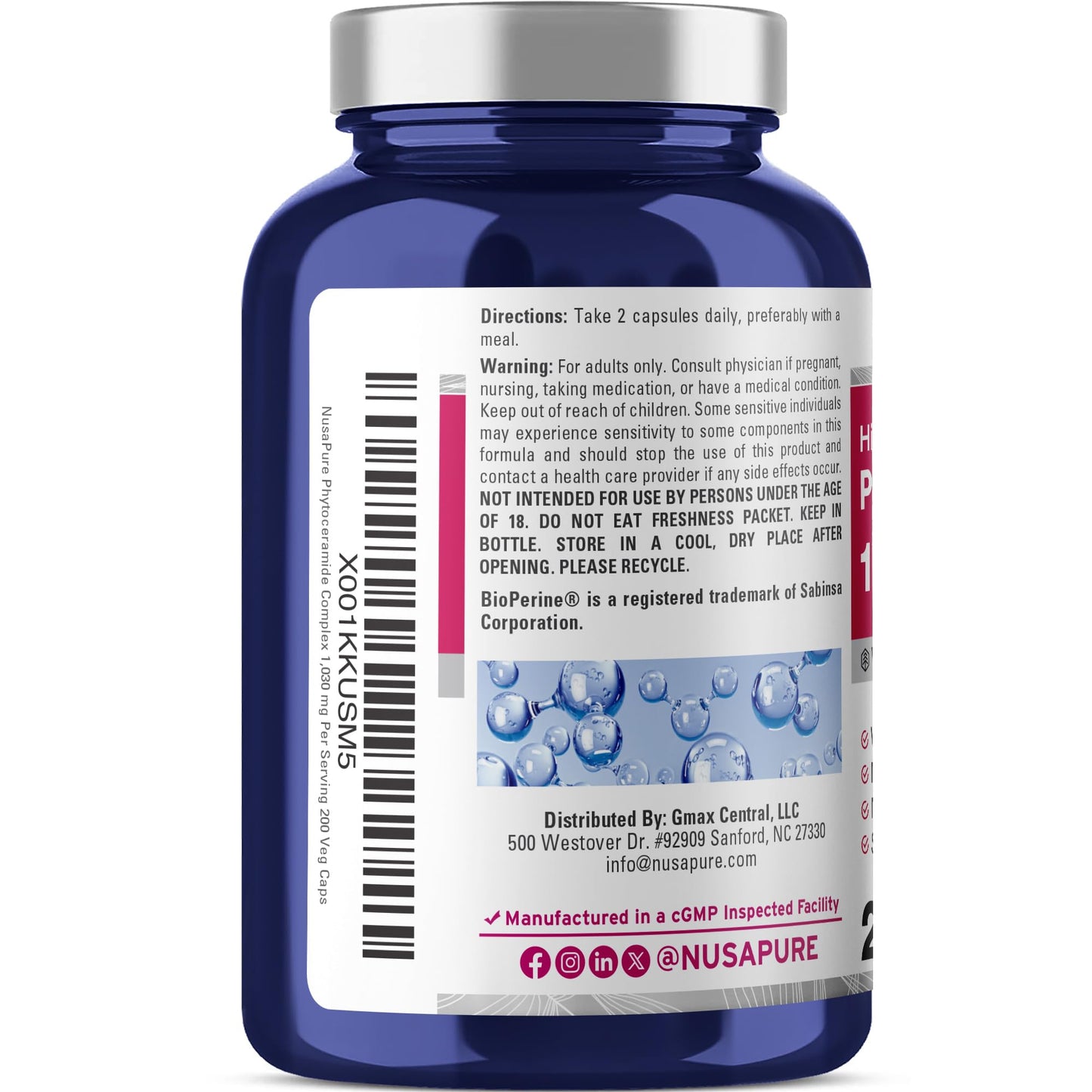 NusaPure Phytoceramide Complex Capsules 200