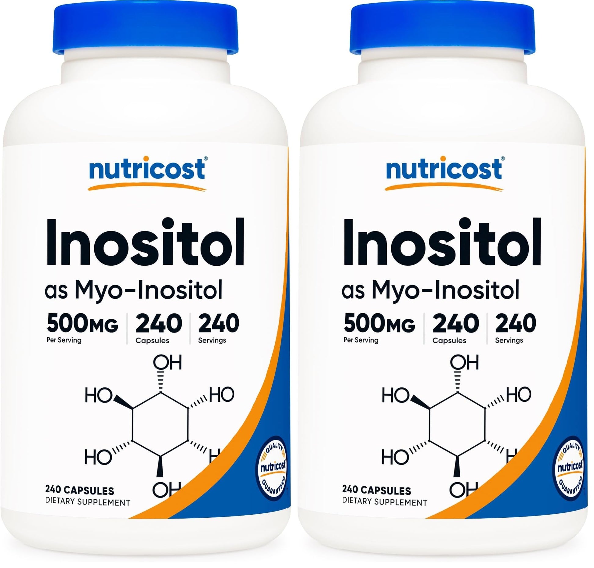 Nutricost Inositol Capsules 500mg, 480 Capsules