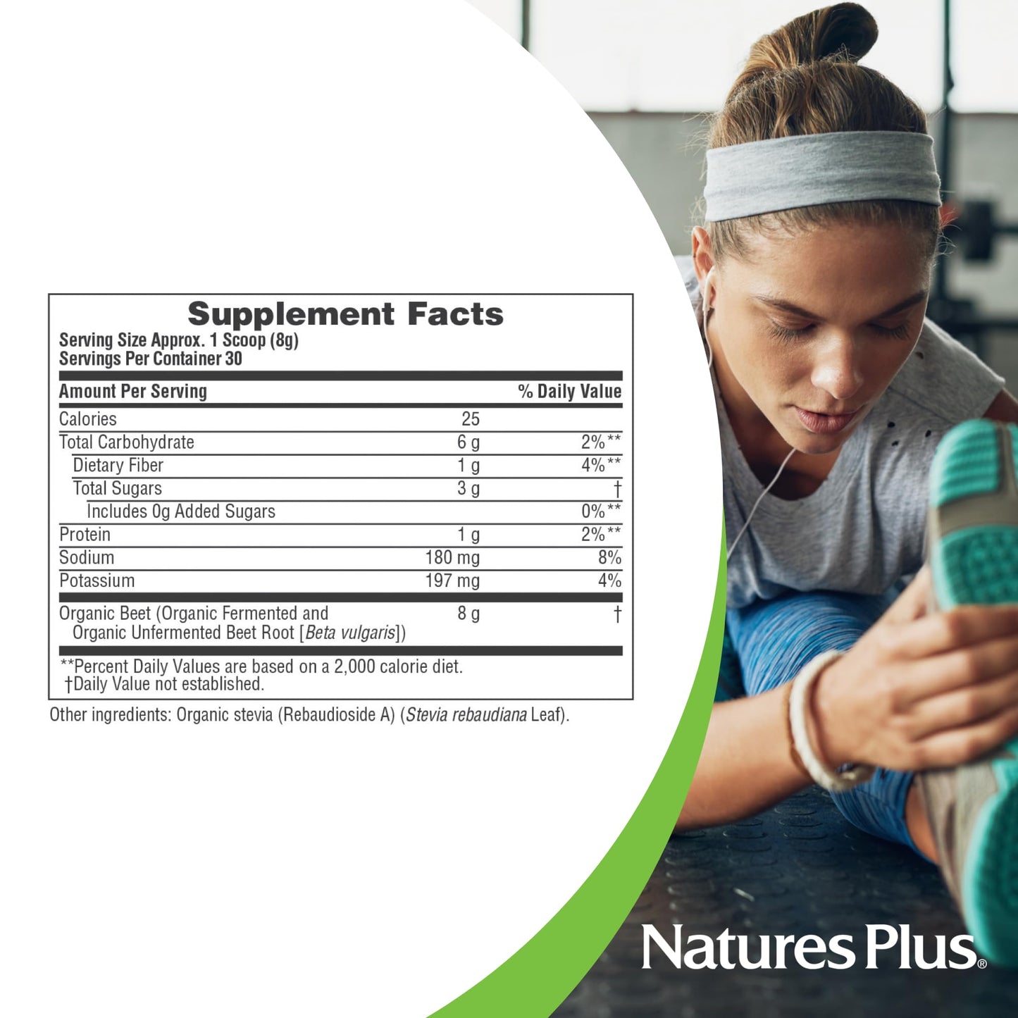 NaturesPlus Organic Beet Powder 8.47 Ounce