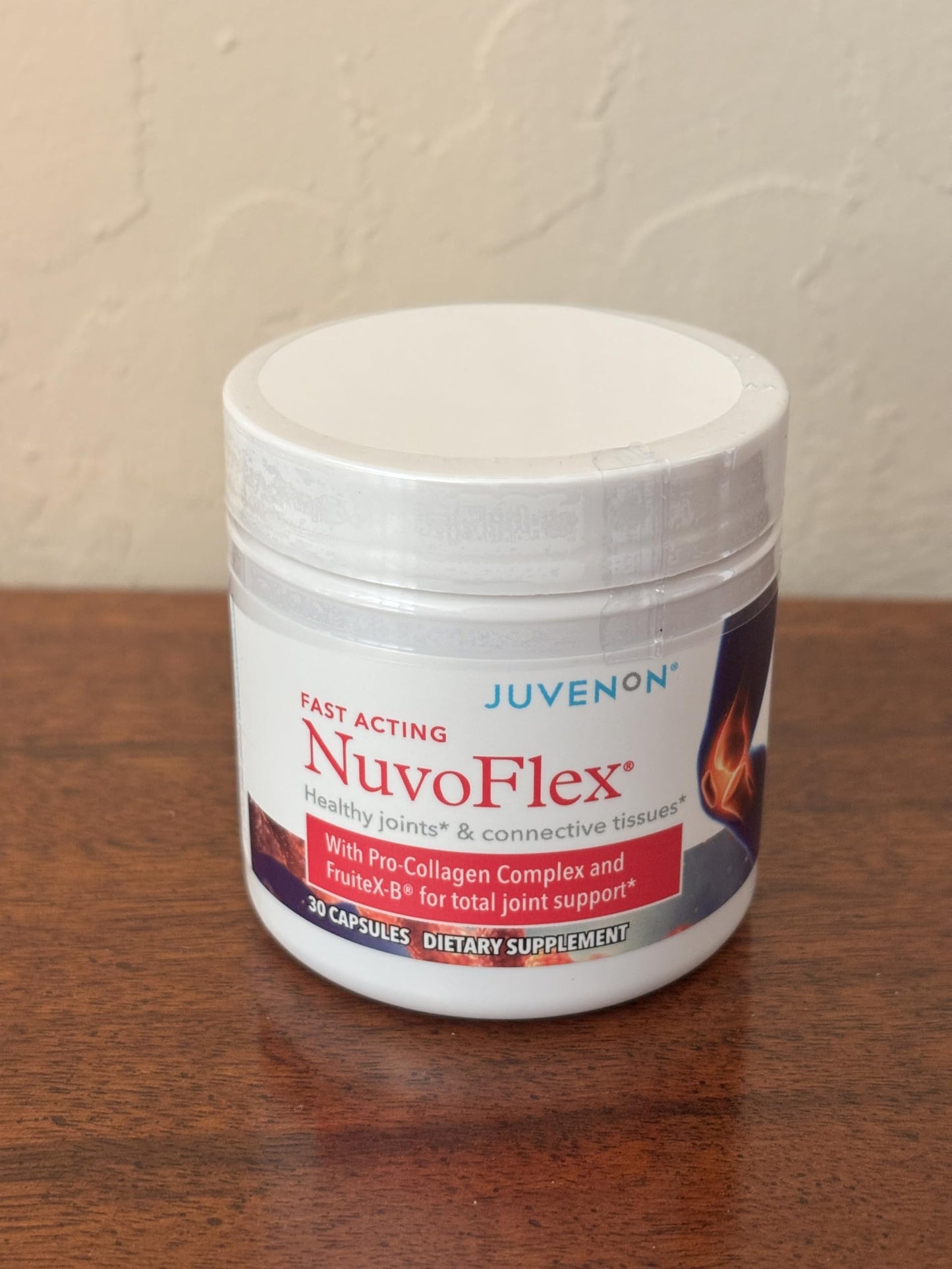 Juvenon NuvoFlex Joint Support Supplement with Glucosamine, Chondroitin, Vitamin K, B, Mobility & Relief, 30 Capsules