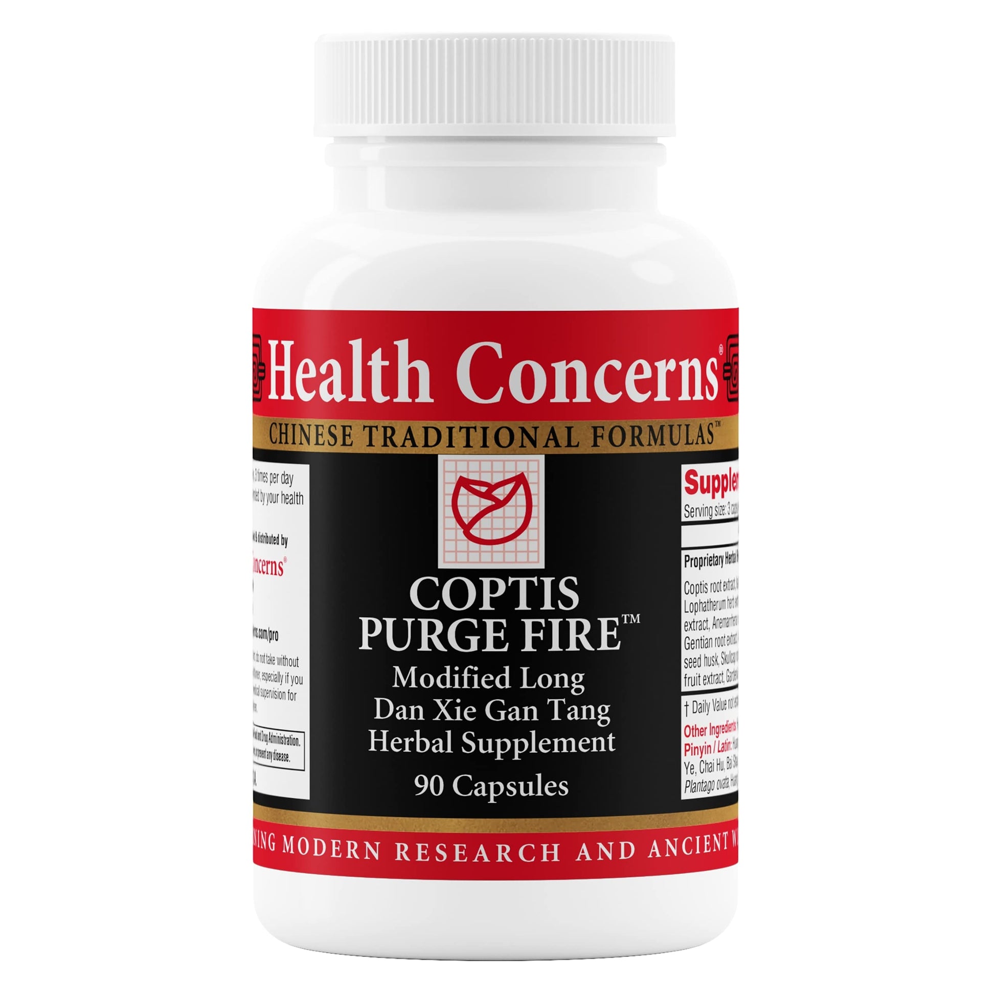 Health Concerns Coptis Purge Fire Formula Capsule 90 Count
