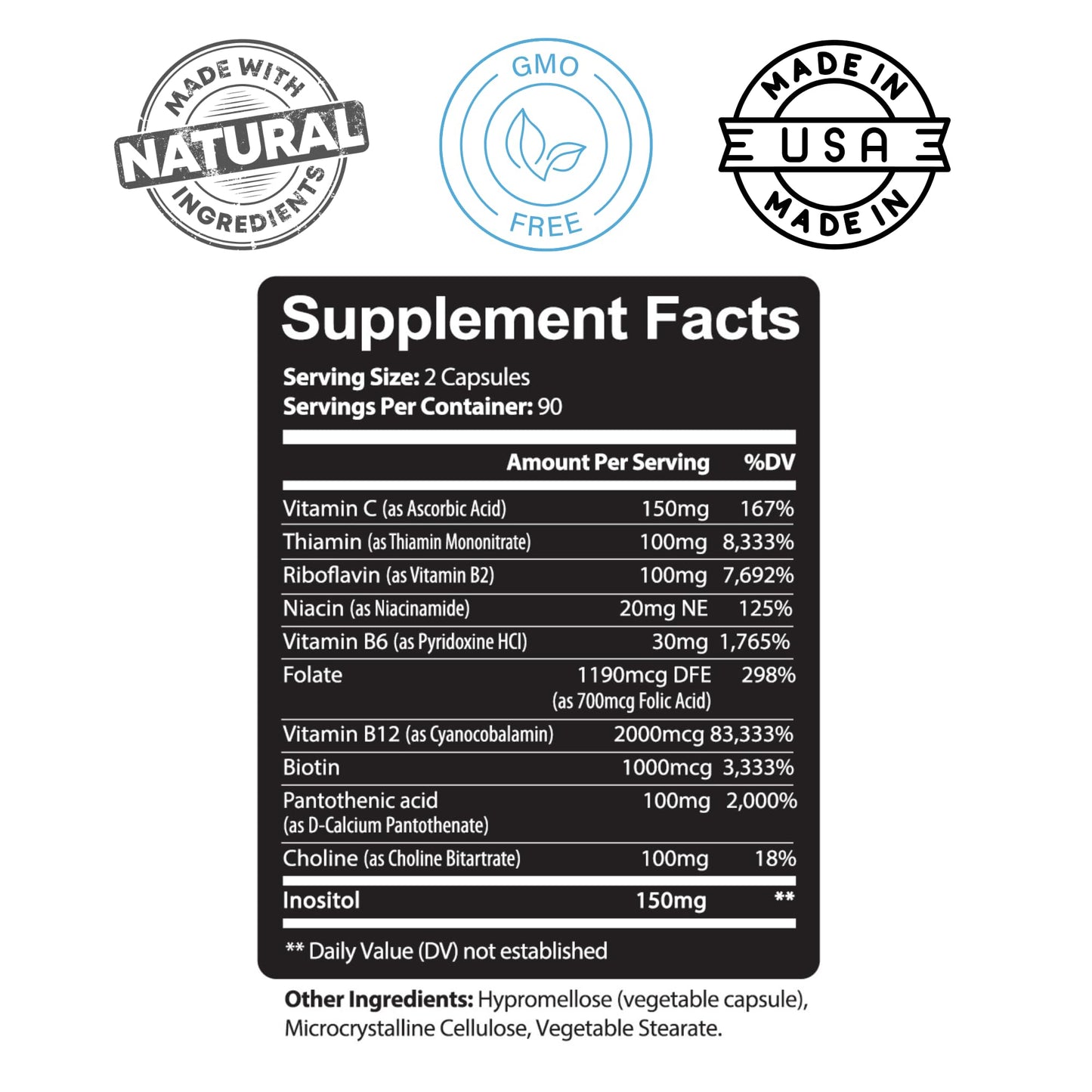 Kaya Naturals B-12 Complex Capsule, 180 Count