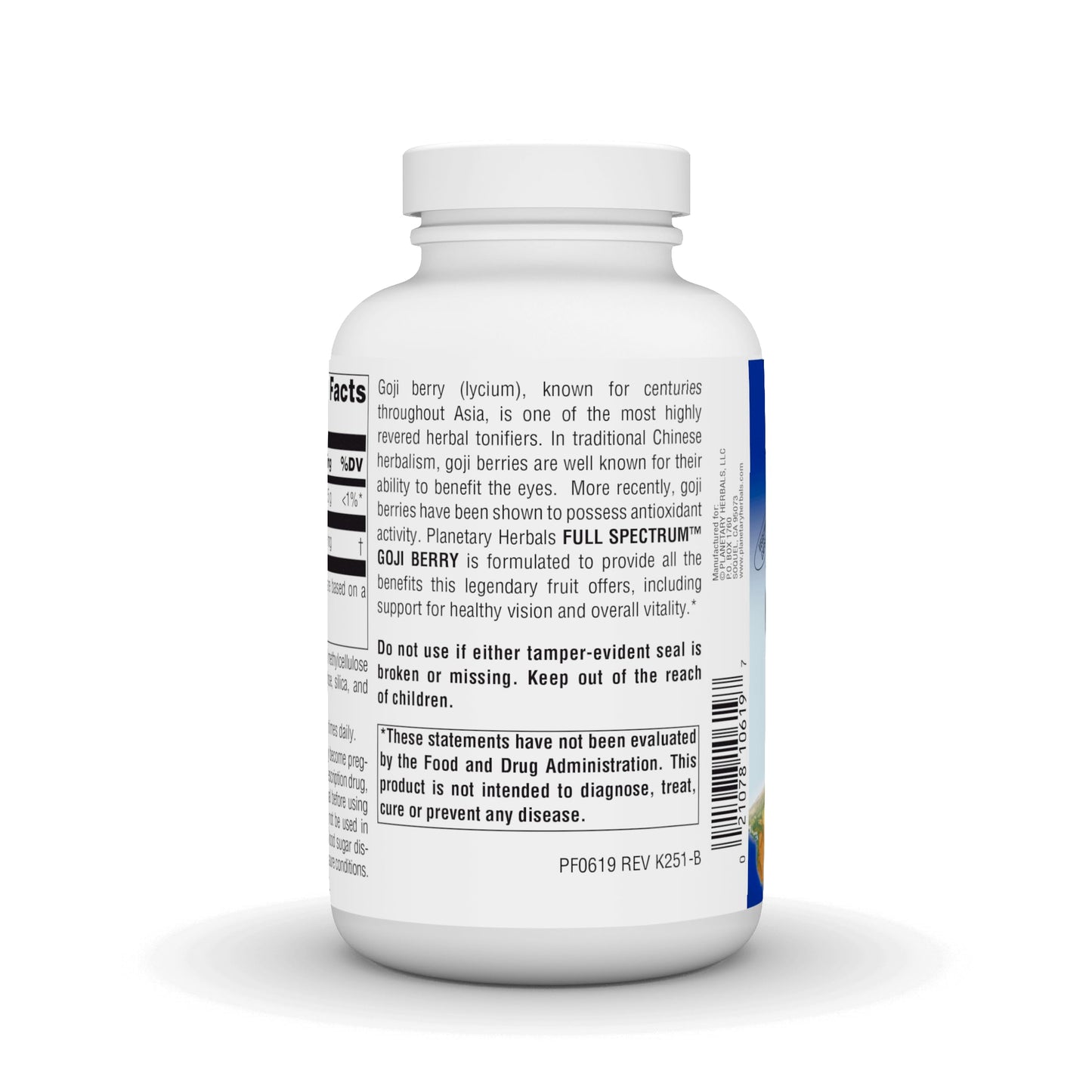 Planetary Herbals Goji Berry Full Spectrum 700mg Capsule, 180 Count