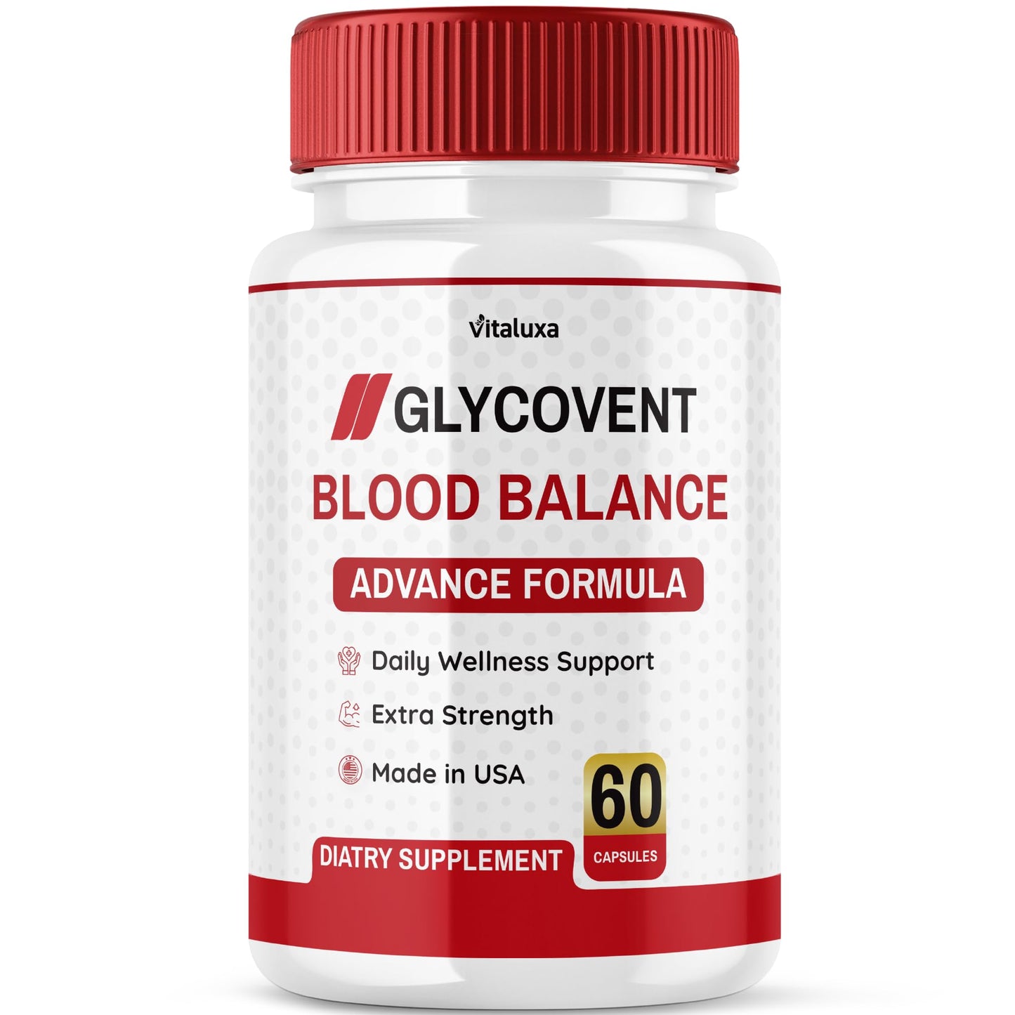 Vitaluxa GlycoVent Blood Balance Capsules, 60 Count