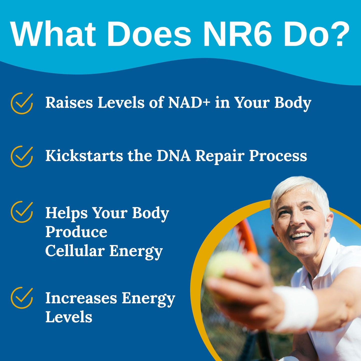Xtendlife NR6 NAD+ with Nicotinamide Riboside & Resveratrol Capsule, 30 Count