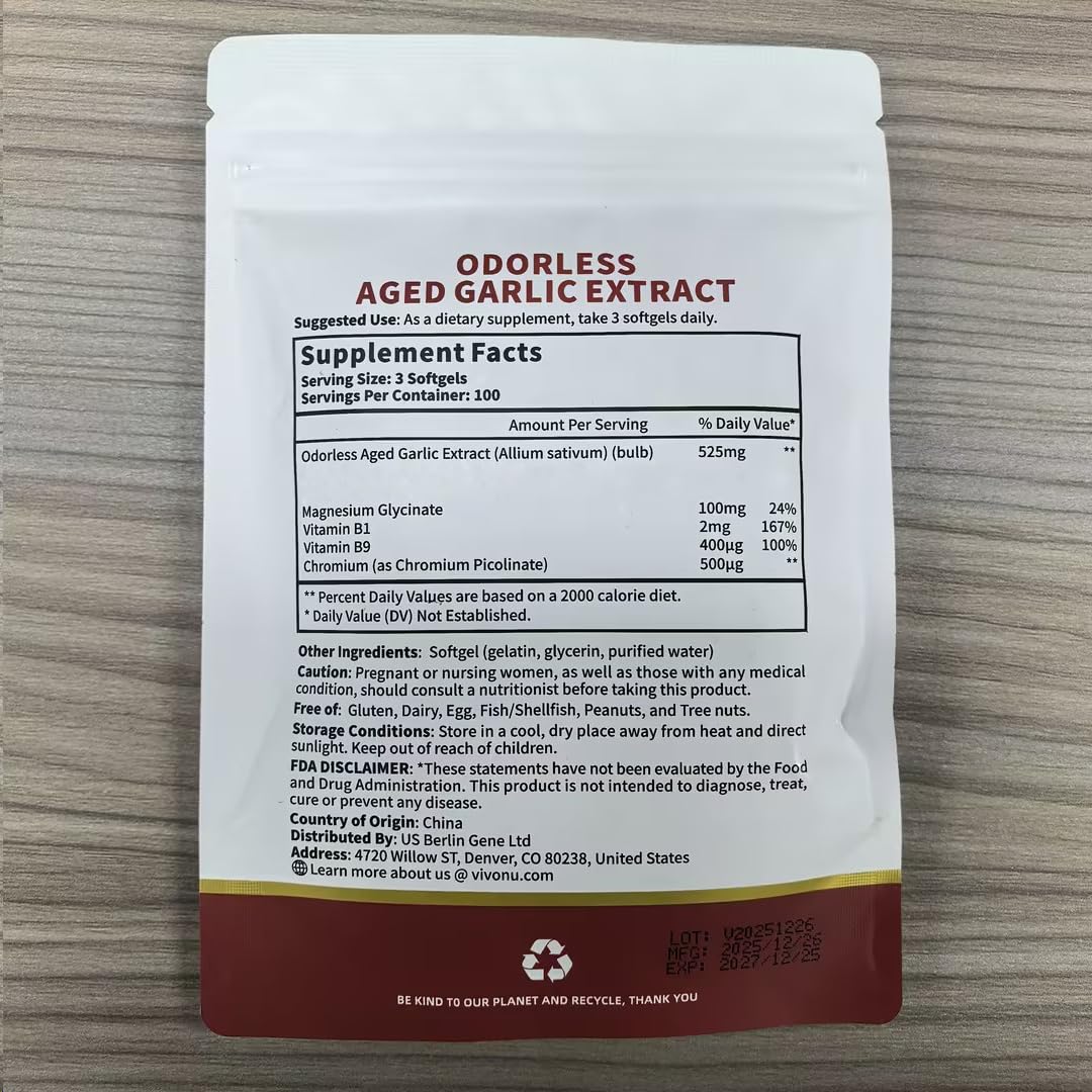 MicaNutra Aged Garlic Extract Capsules, 1 Count