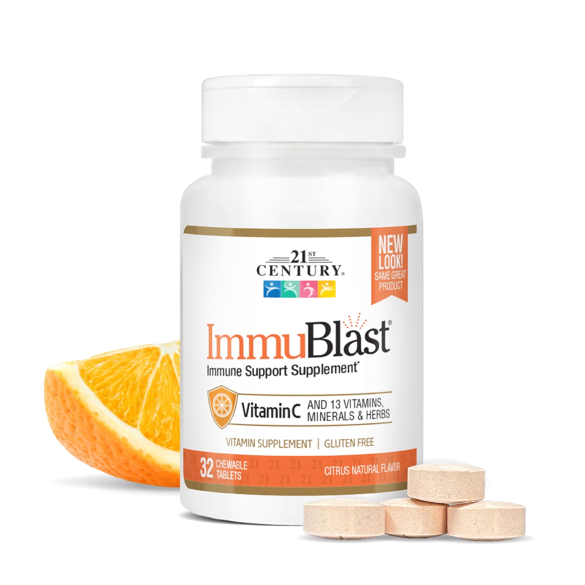 21st Century ImmuBlast Vitamin C 1000mg Chewable 32 Count