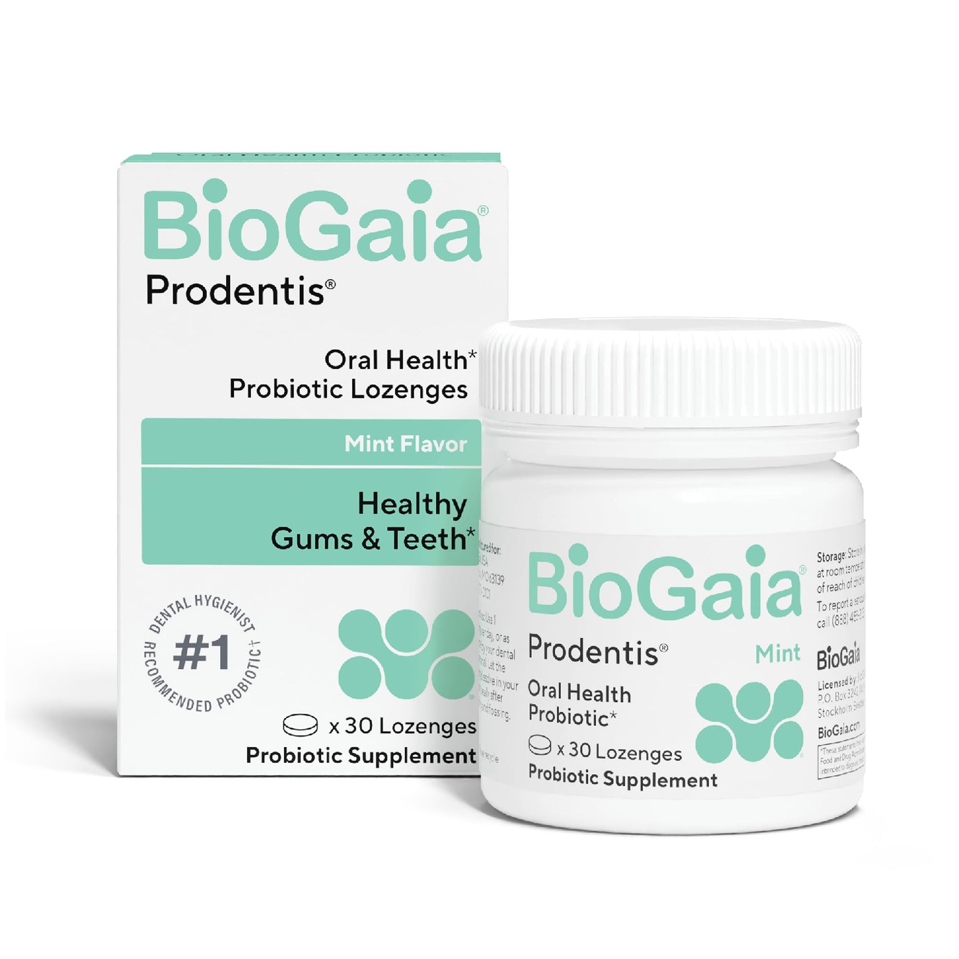 BioGaia Prodentis Oral Probiotics for Teeth & Gums and Bad Breath 30 Lozenges