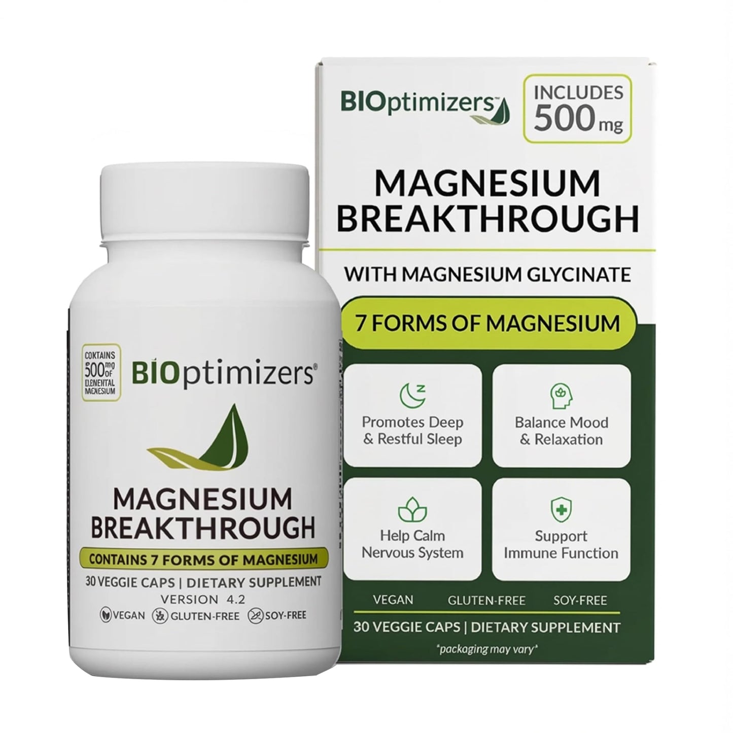BIOptimizers Magnesium Breakthrough Capsules, 30 Count