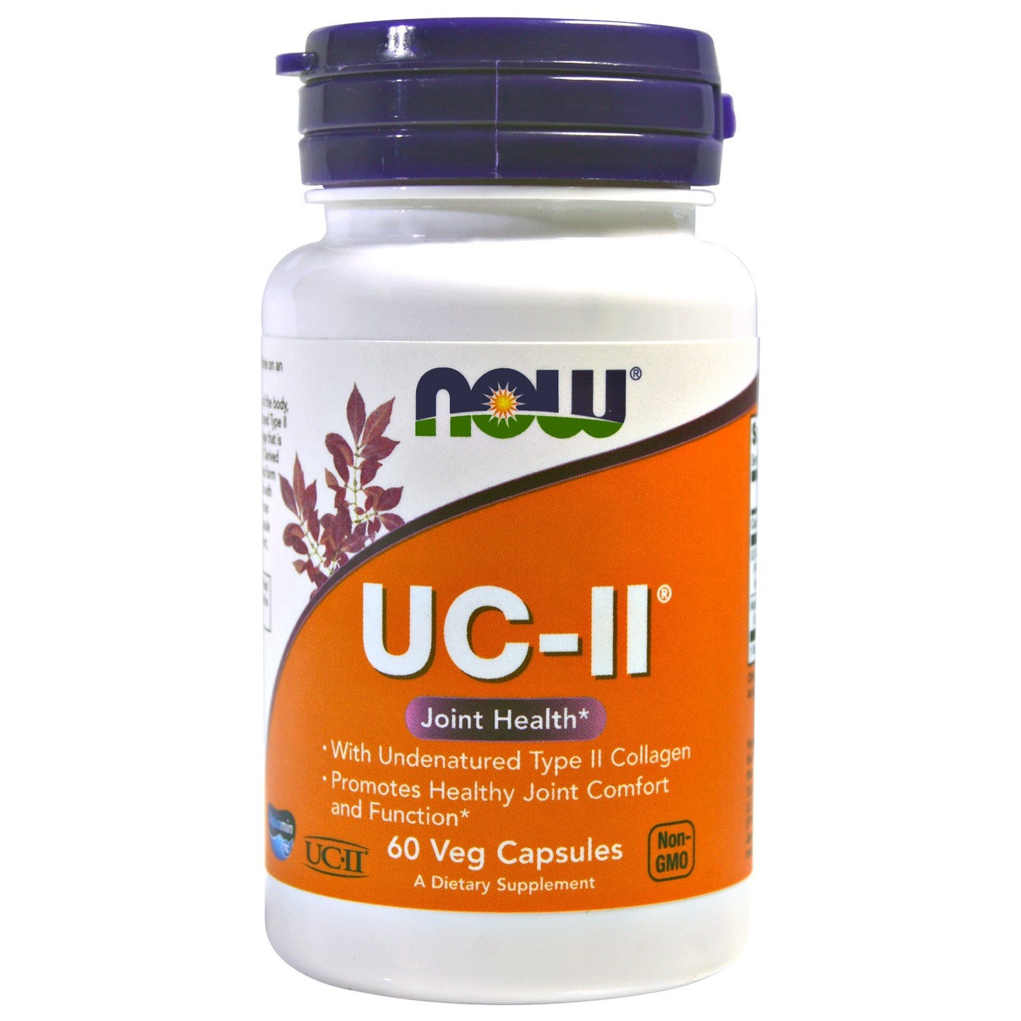 NOW Foods UC II Joint Health Undenatured Type II Collagen Capsules, 120 VegiCaps