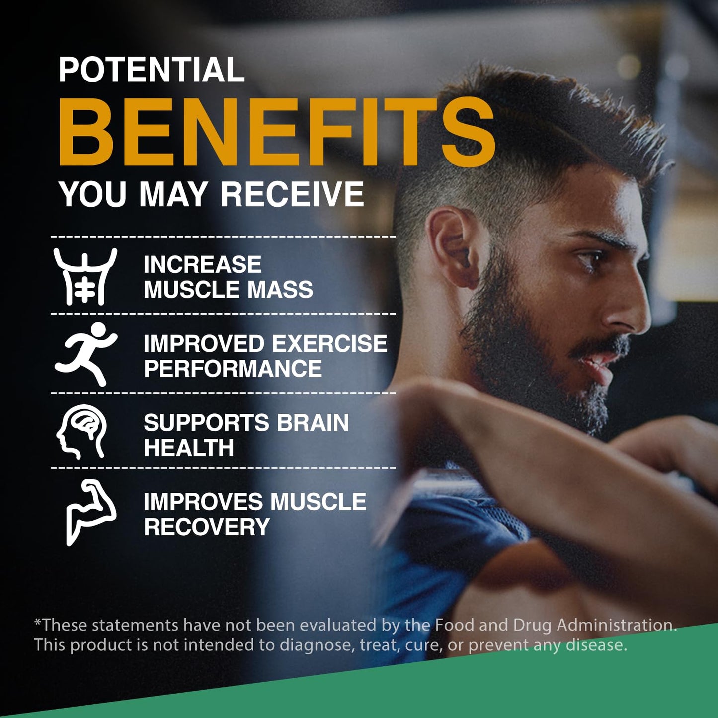 NUTRI POTENTIA Creatine Monohydrate Capsules, 210 Capsules