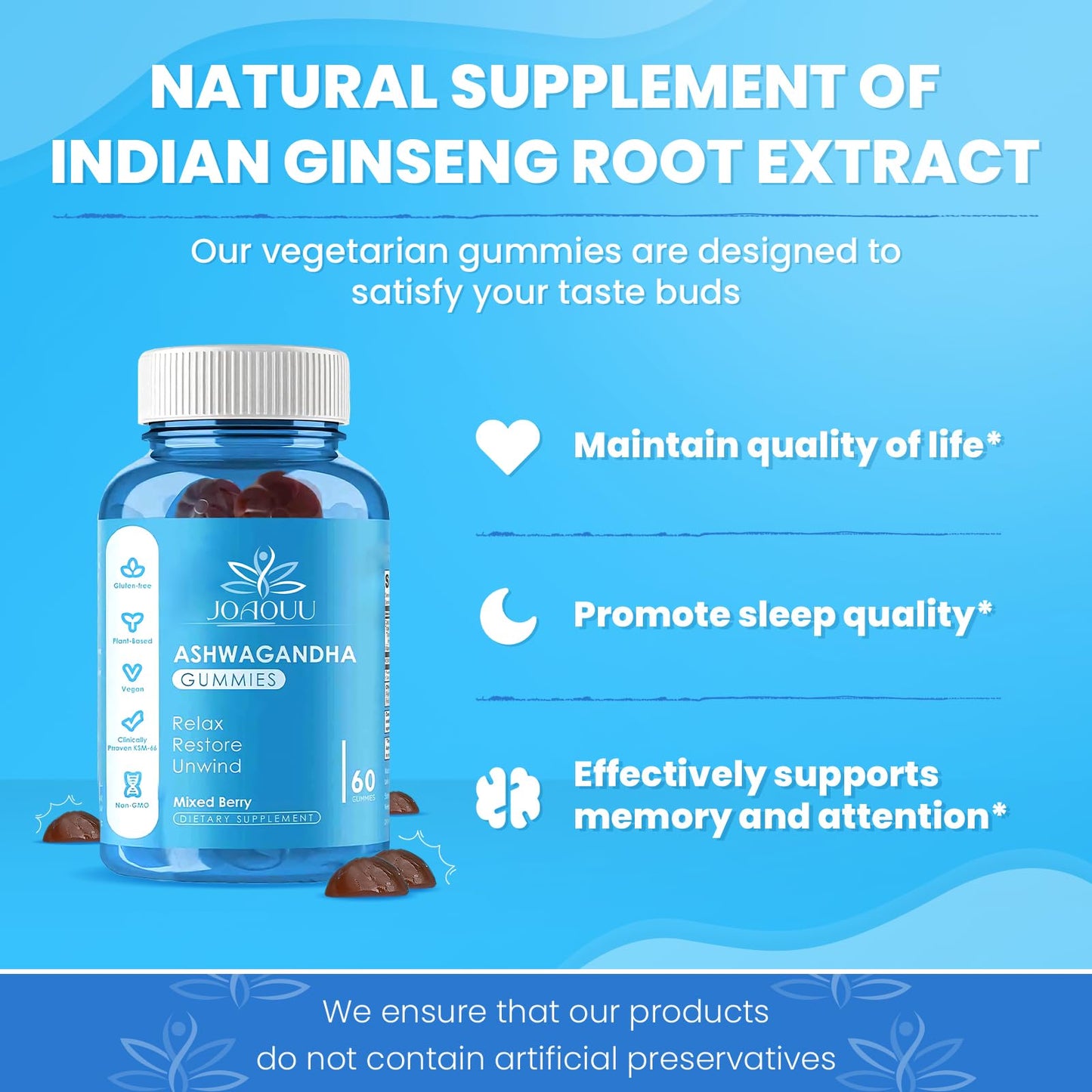 Joaouu Ashwagandha Capsule KSM-66 60 Capsules