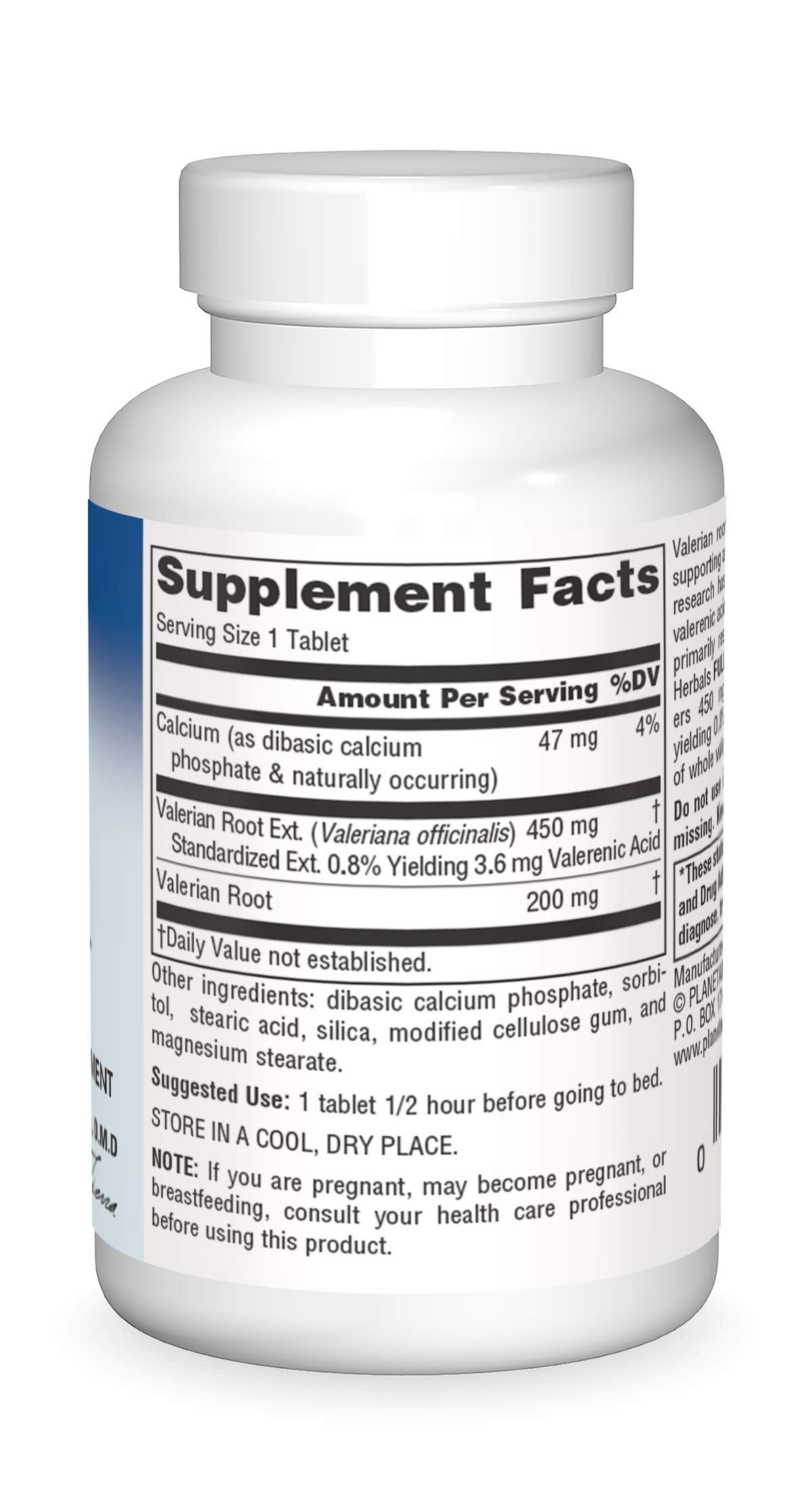 Planetary Herbals Full Spectrum Valerian Extract Tablets, 30 Count