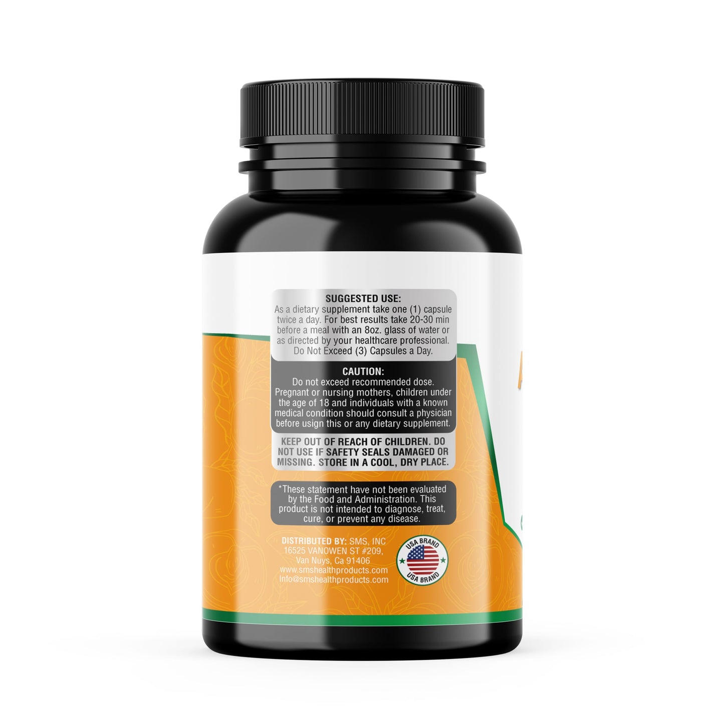 SMSHEALTHPRODUCTS.com Apricot 25:1 Herbal Extract, 120 Capsules