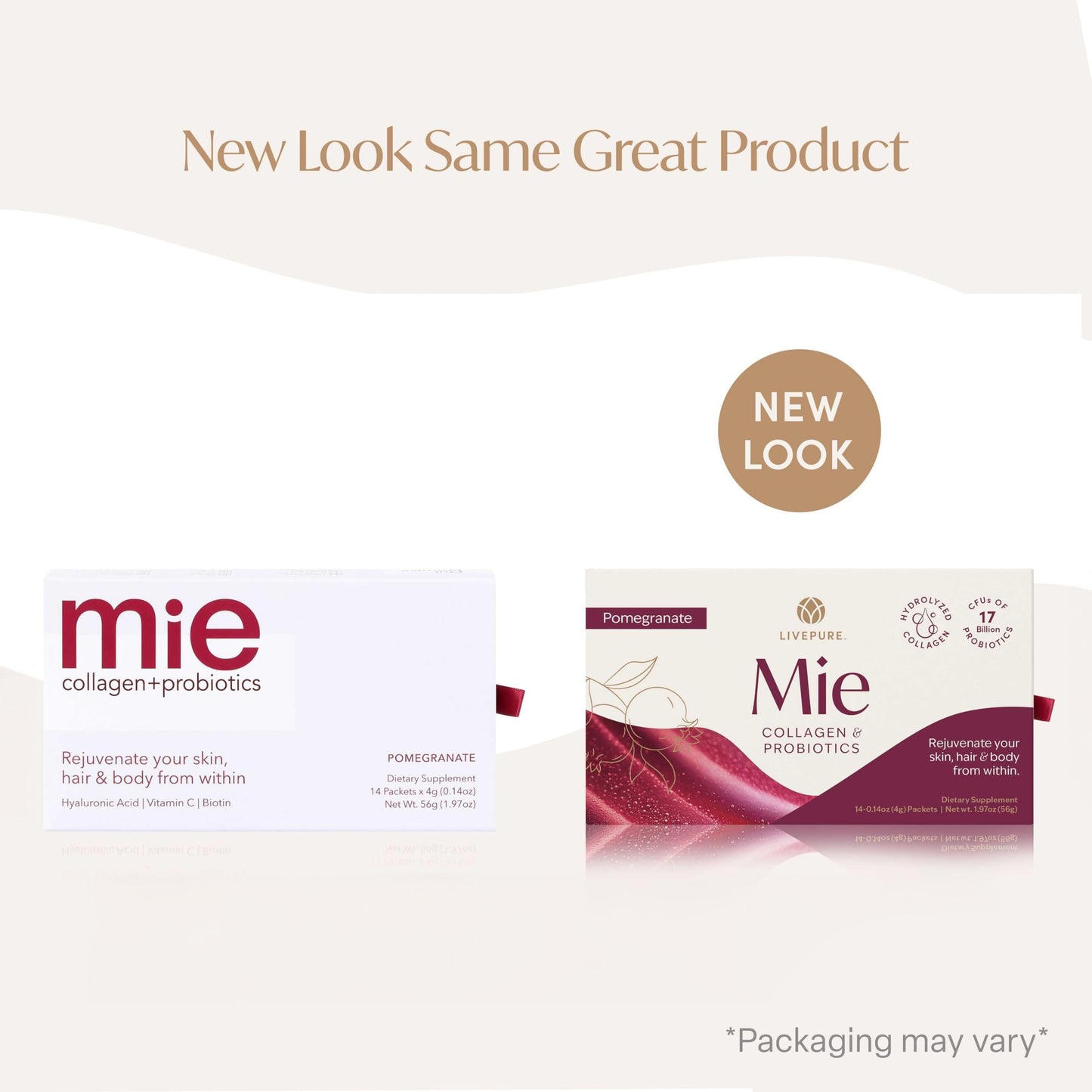 PURE Mie Collagen + Probiotics Pomegranate Powder 1.97 oz