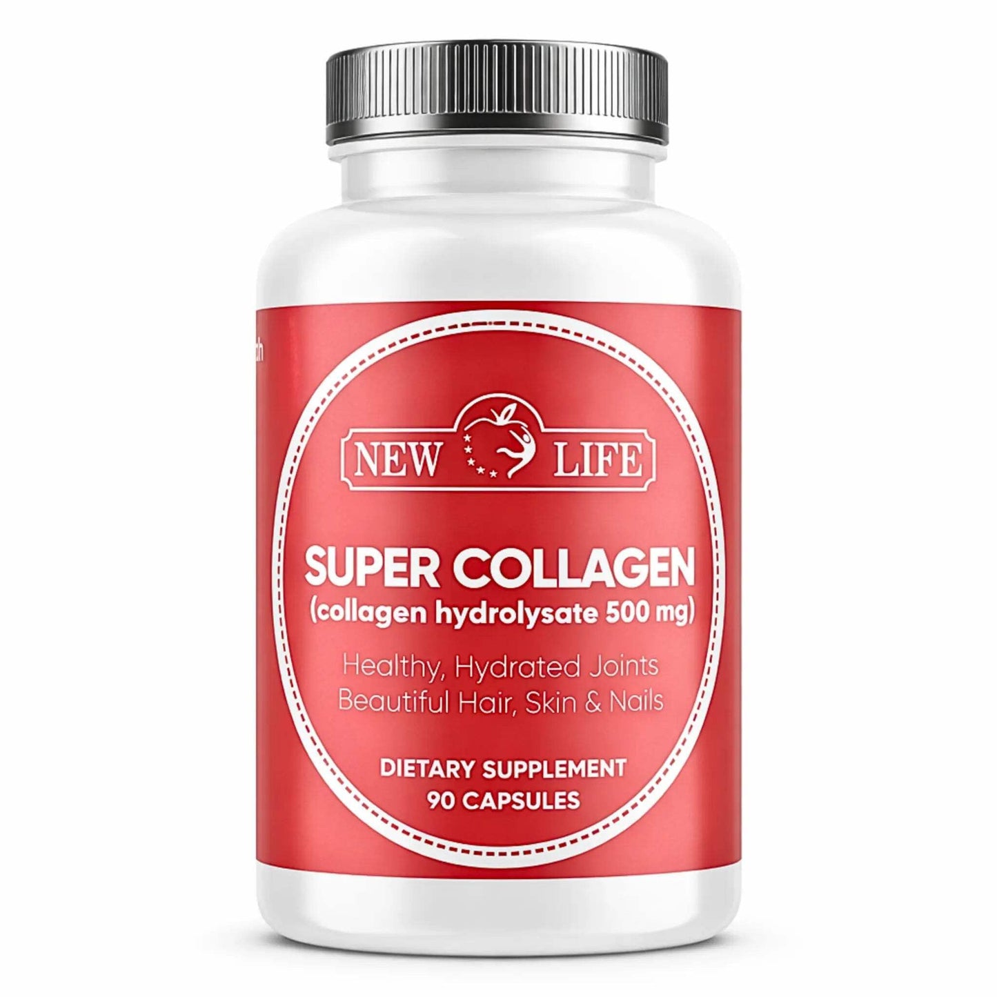 Manteniendo Tu Salud New Life Super Collagen 500mg Capsules, 90 Capsules