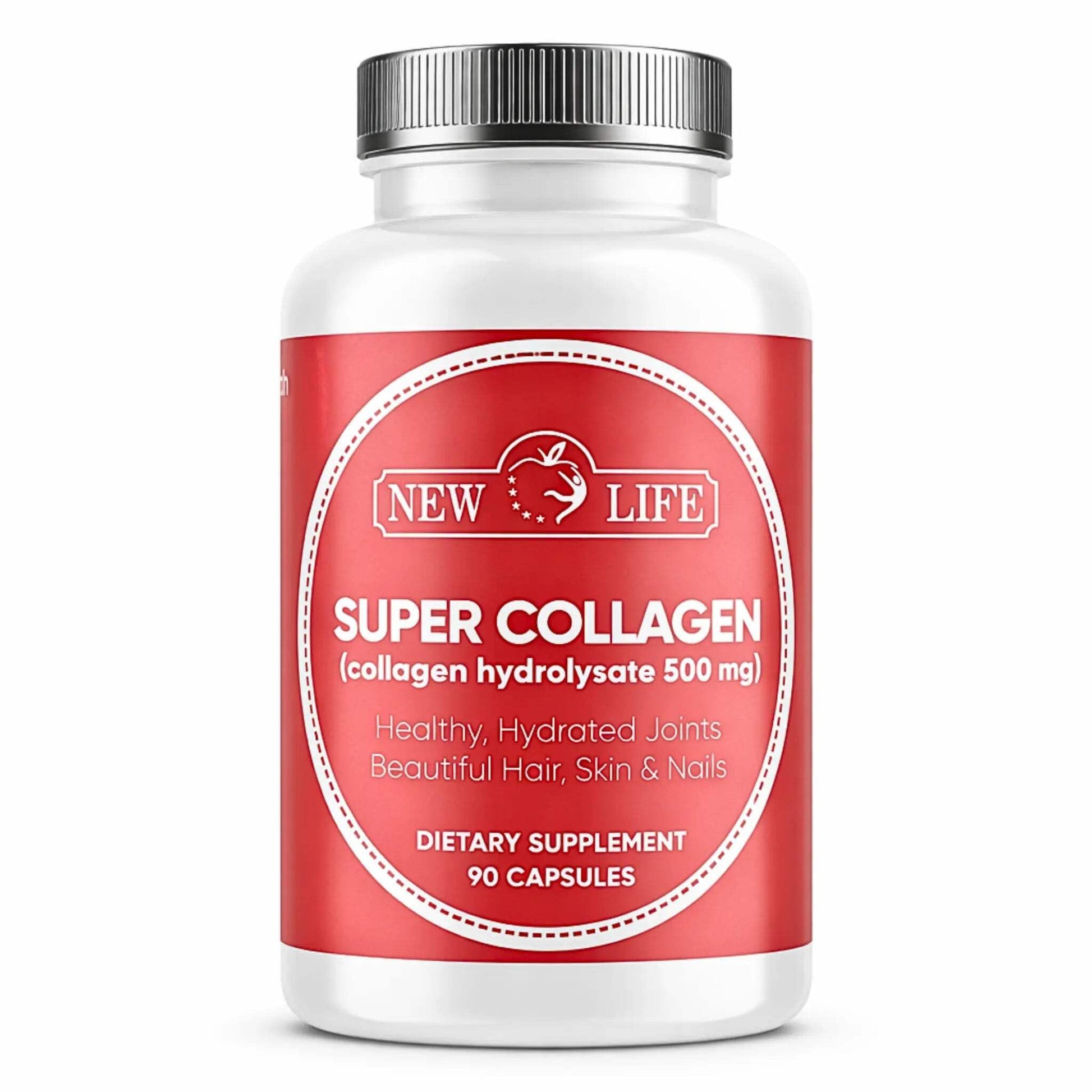 Manteniendo Tu Salud New Life Super Collagen 500mg Capsules, 90 Capsules