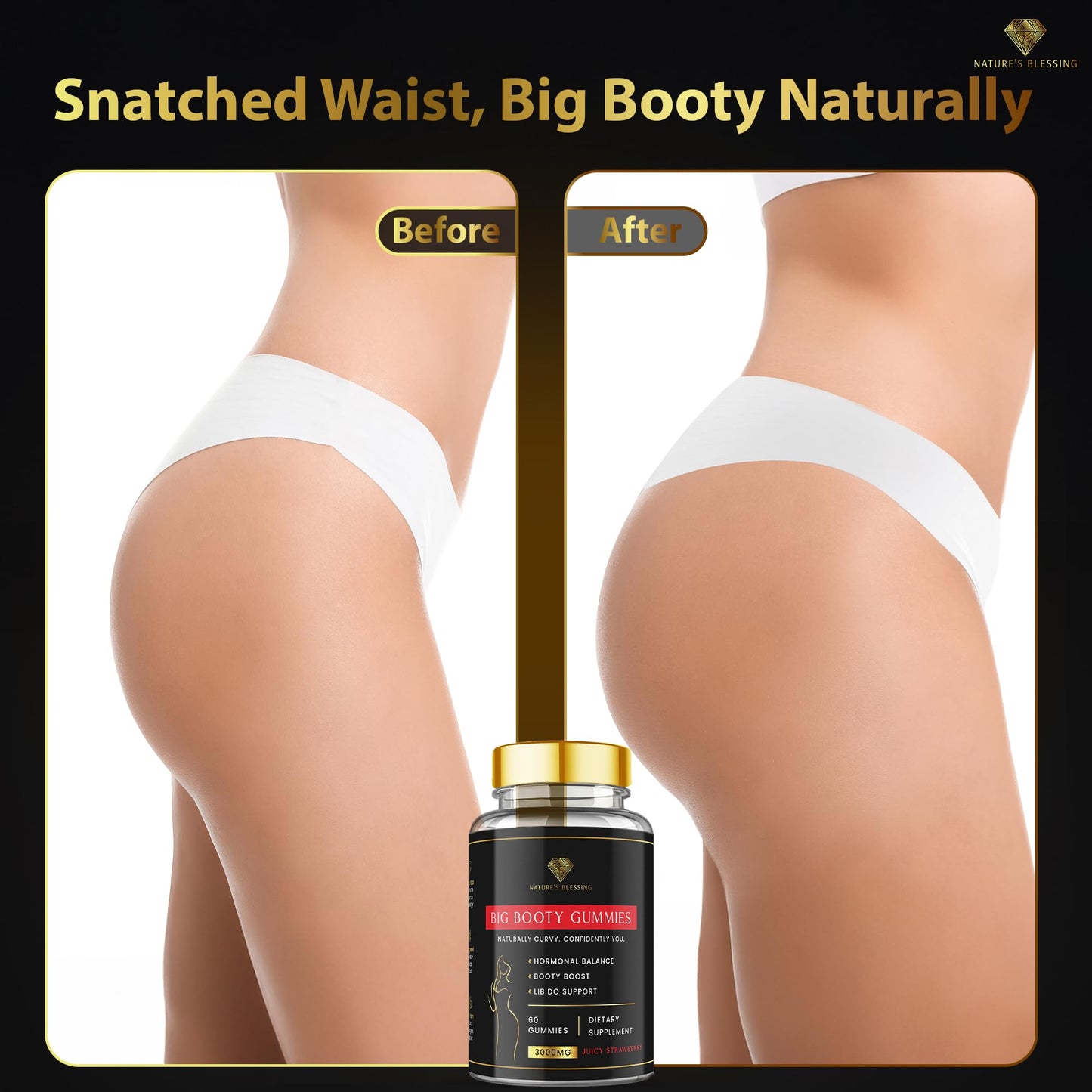 Nature's Blessing Juicy Big Booty Gummies Gummy 1 Count
