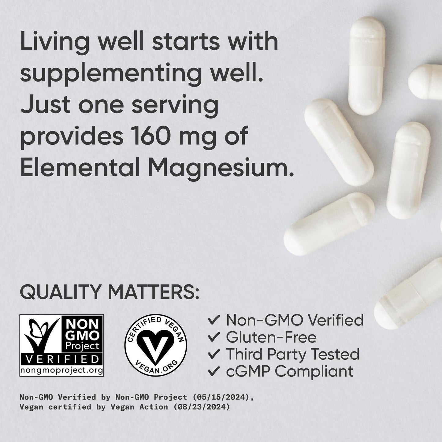 Sports Research Magnesium Glycinate Capsule 180 Count