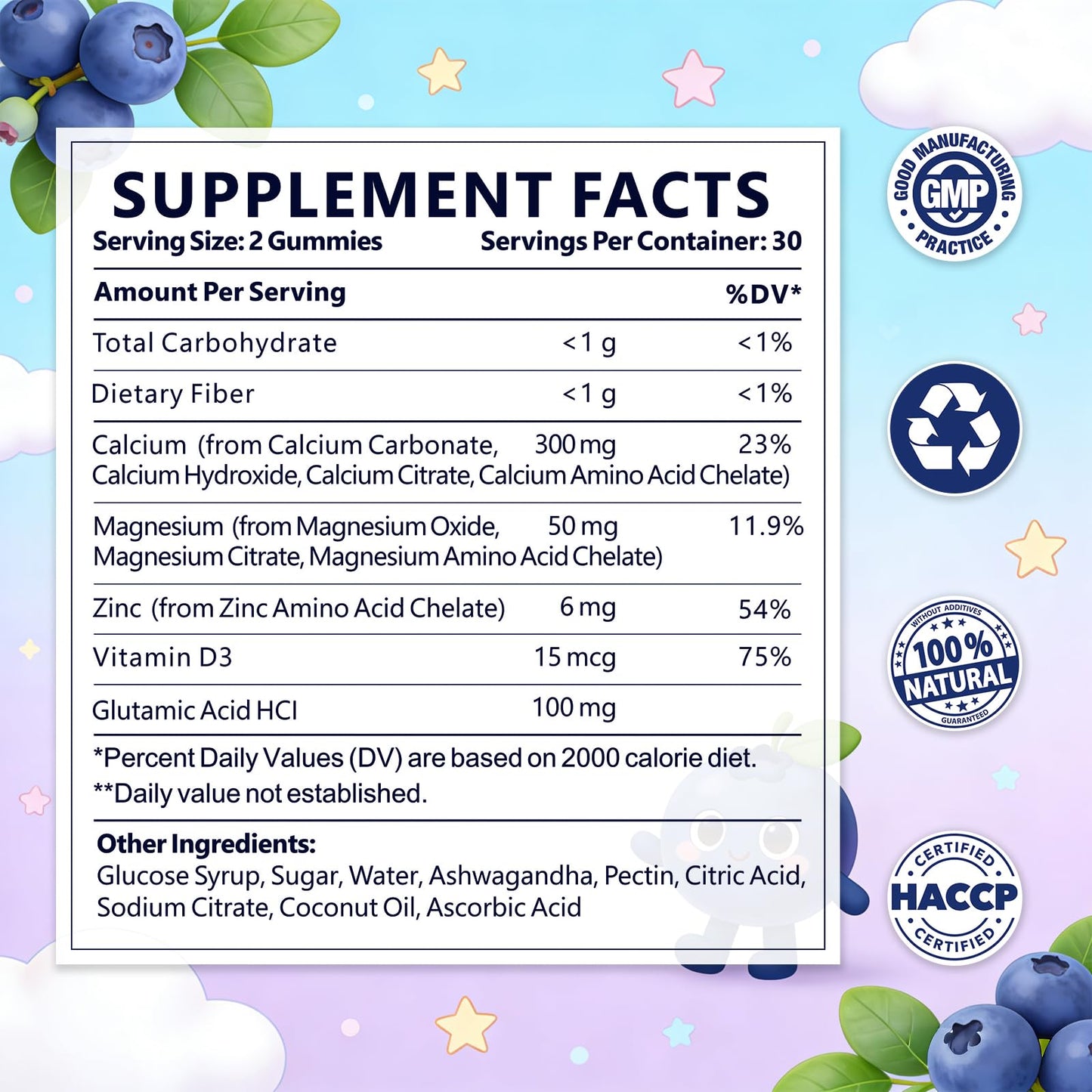 Aurivoy Growth Support Gummies, 60 Count