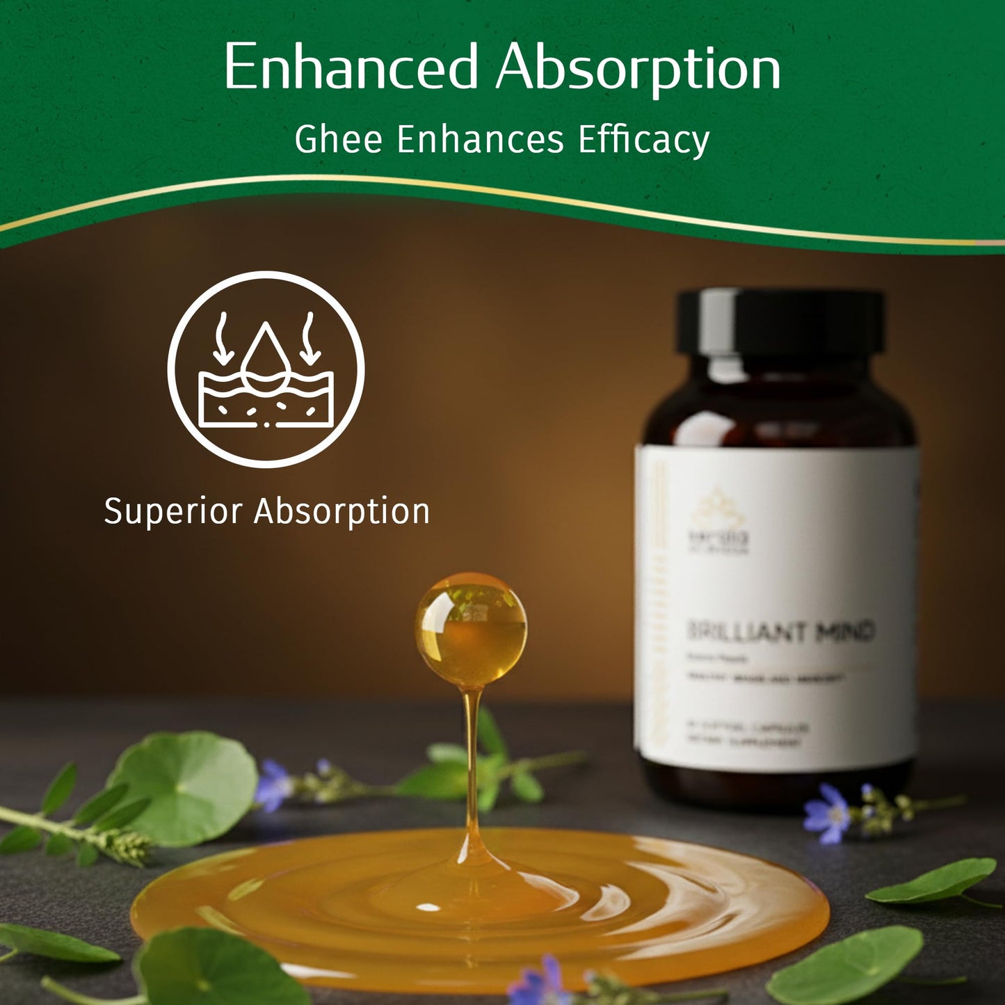 Kerala Ayurveda Brahmi (Bacopa Monnieri) Pearls Capsules 1 Count