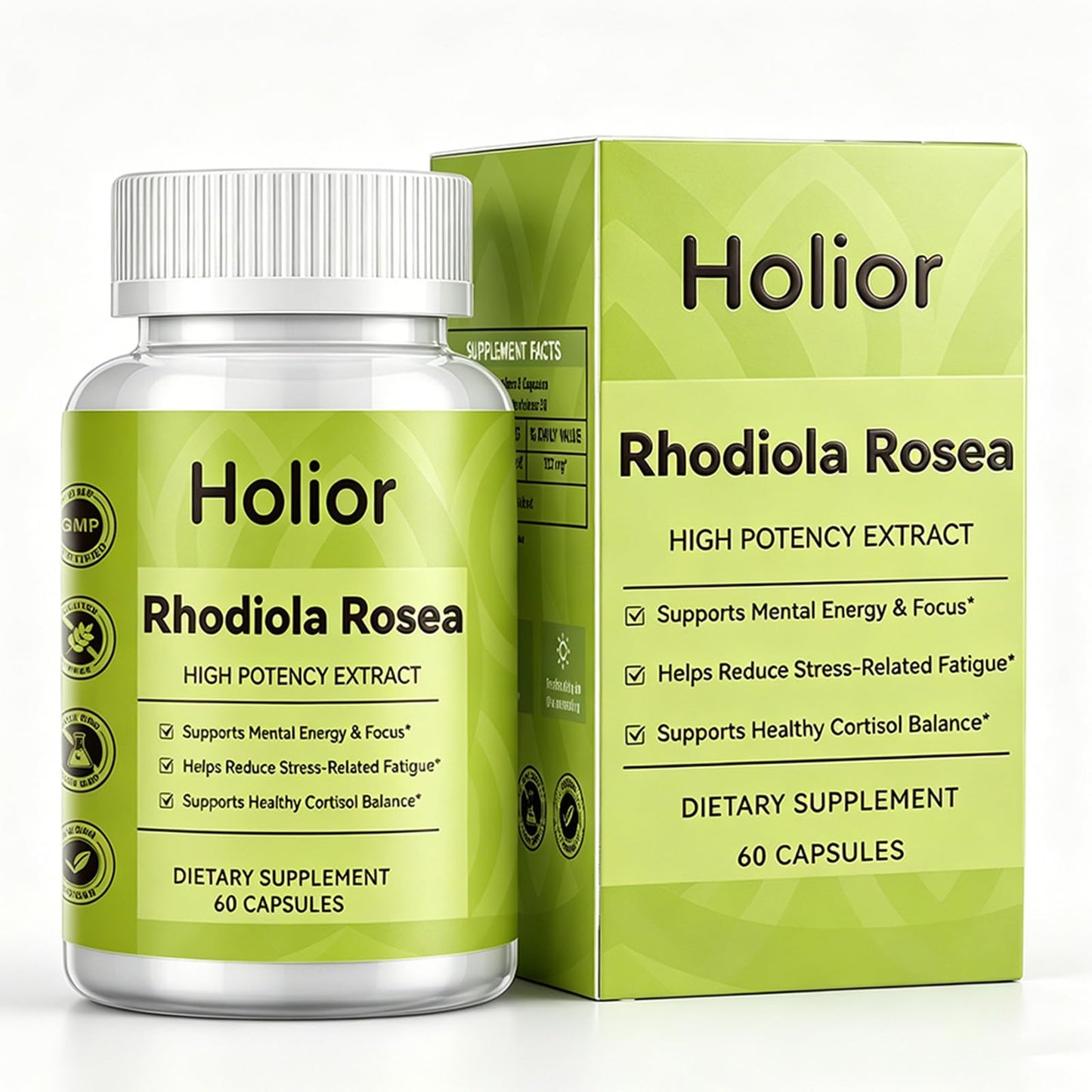 Ceduce Holior Rhodiola Rosea Supplement with Salidroside Capsule 60 Count