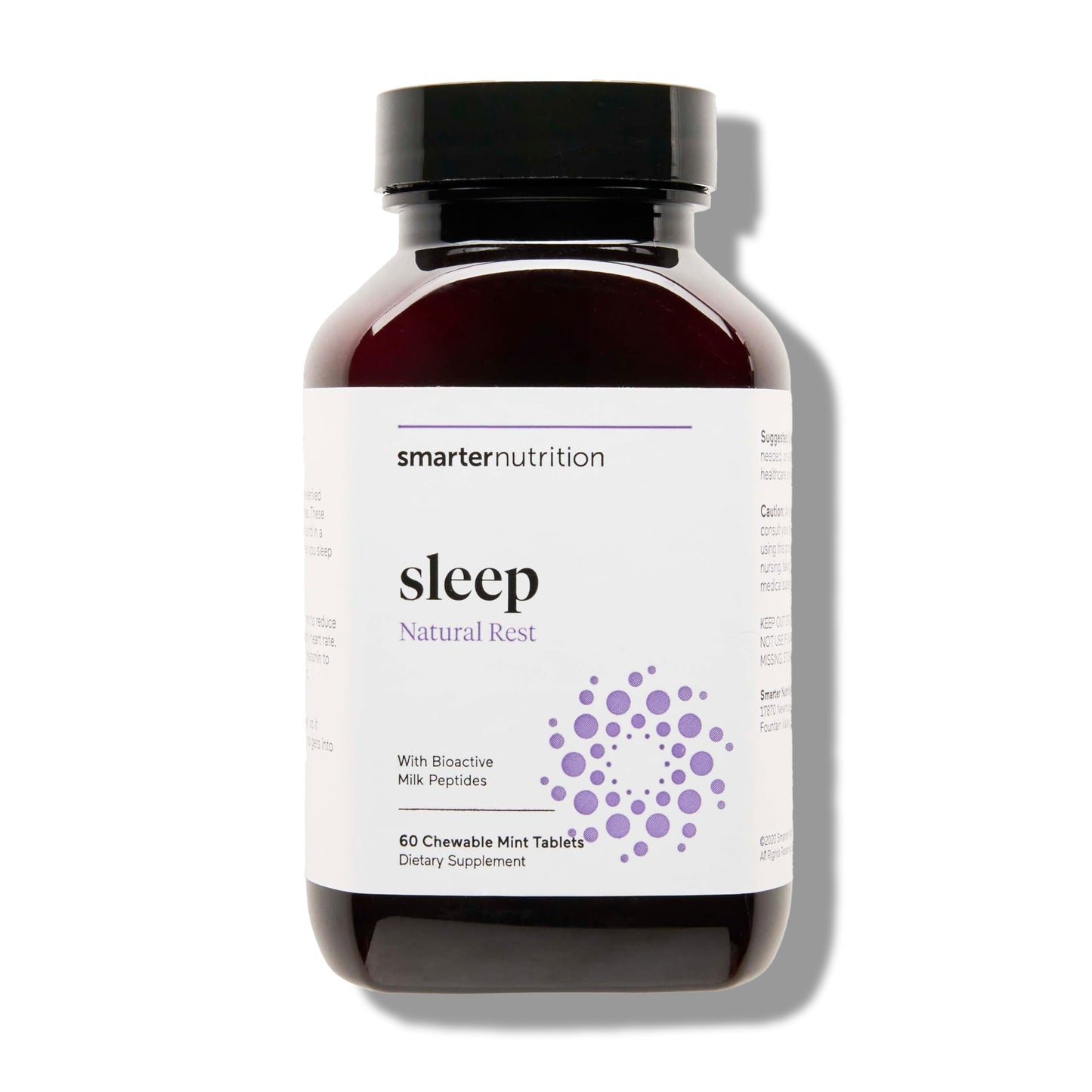 SMARTERNUTRITION Smarter Sleep Melatonin Dissolvable Tablets 4.5 mg + Natural Clinically Proven Lactium for Sleep & Stress Support - Mint Flavor, 60 Tablets