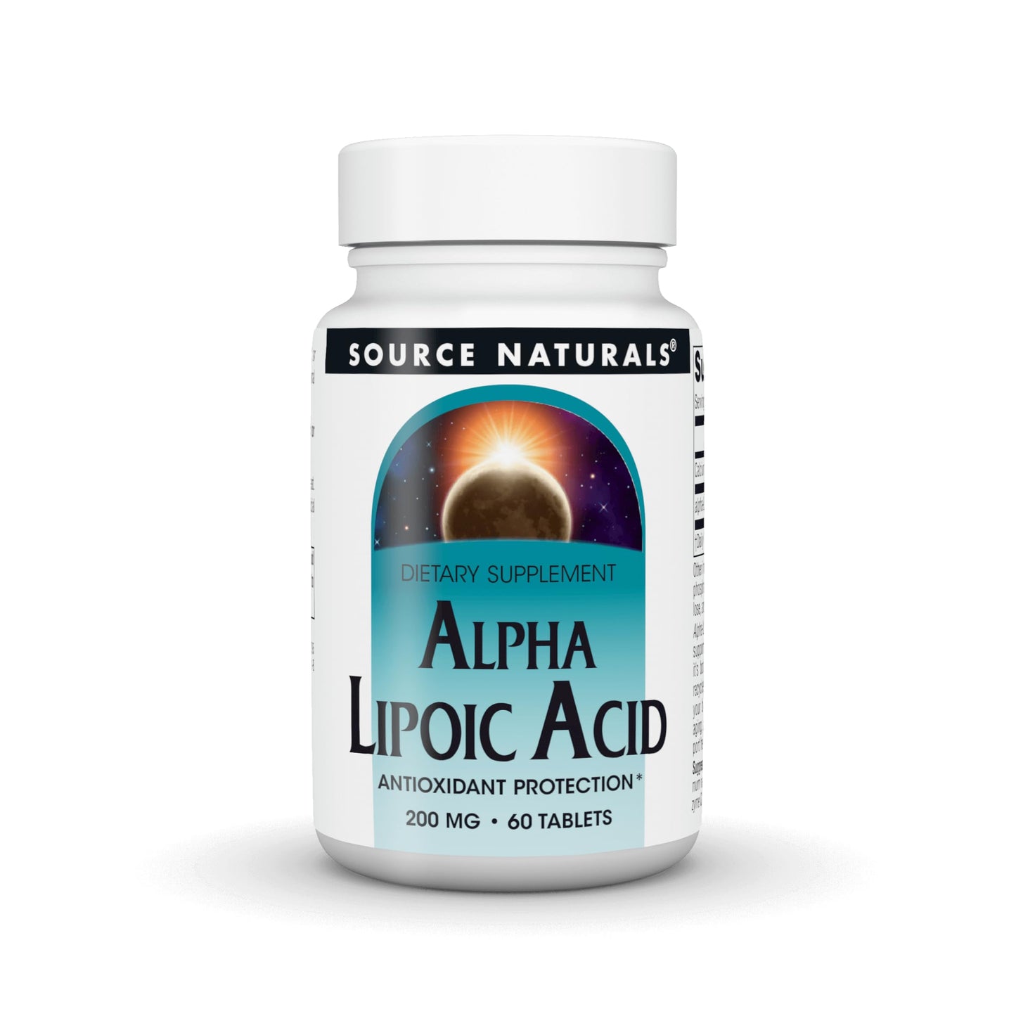 Source Naturals Alpha Lipoic Acid Antioxidant Protection* 200 mg, 60 Tablets