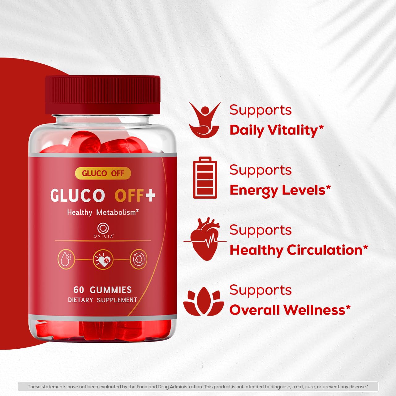 OVICIA Gluco Off 60 Gummies