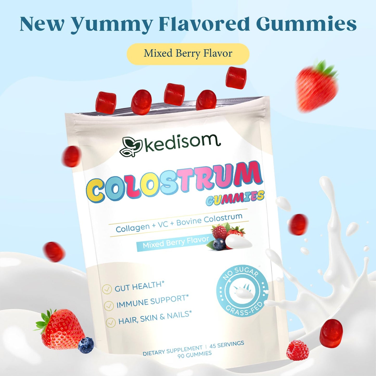 KEDISOM Colostrum Gummies 90 Count