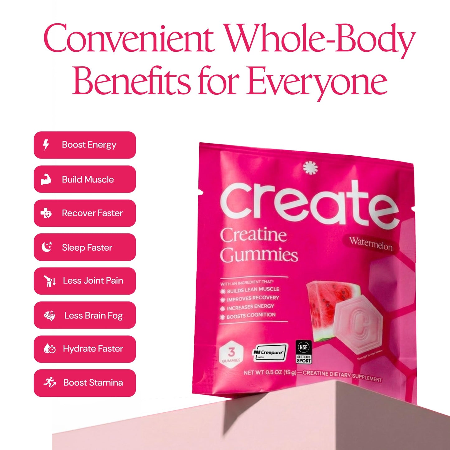 Create Creatine Gummies 90 Gummies