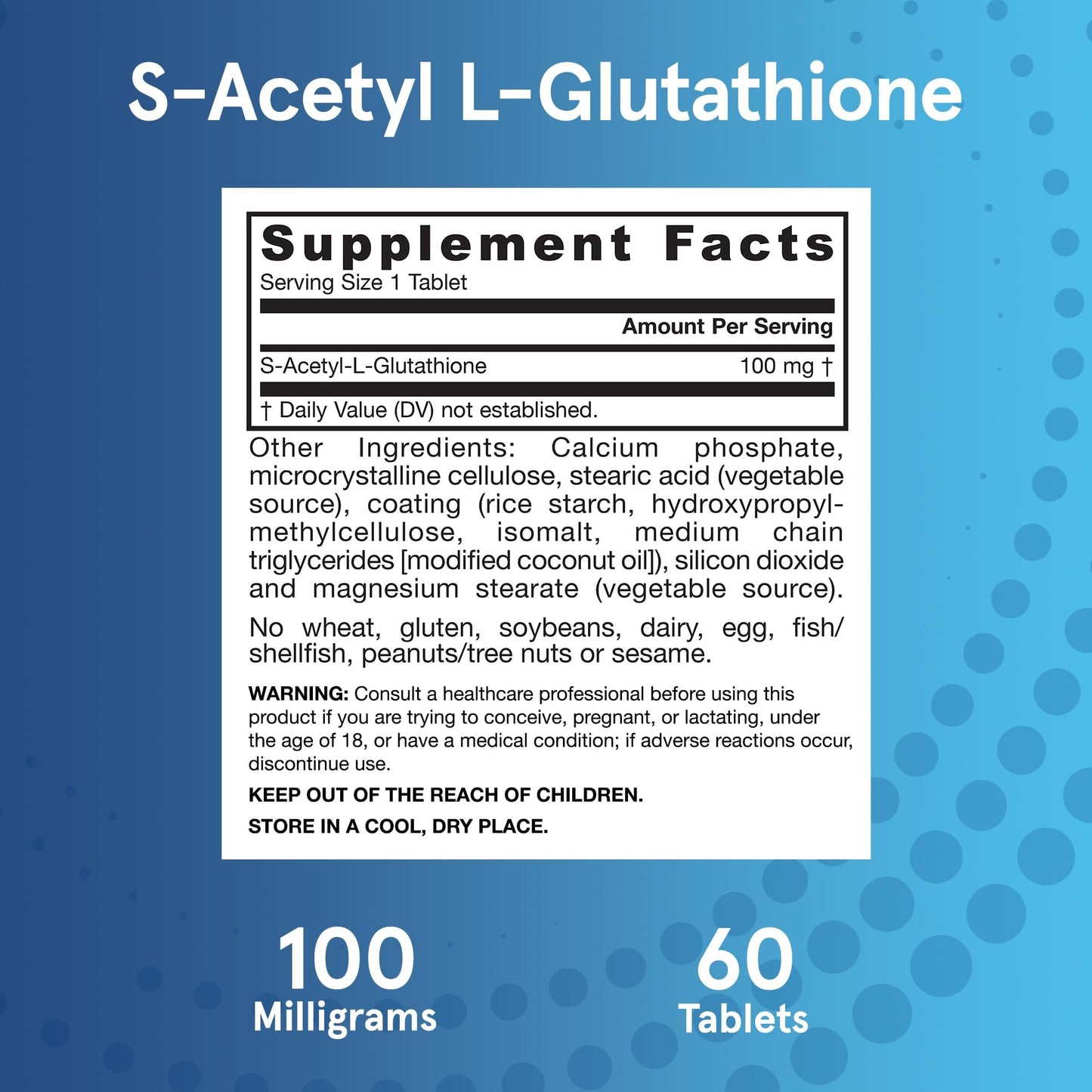 Jarrow Formulas S-Acetyl L-Glutathione Tablets, 60 Count