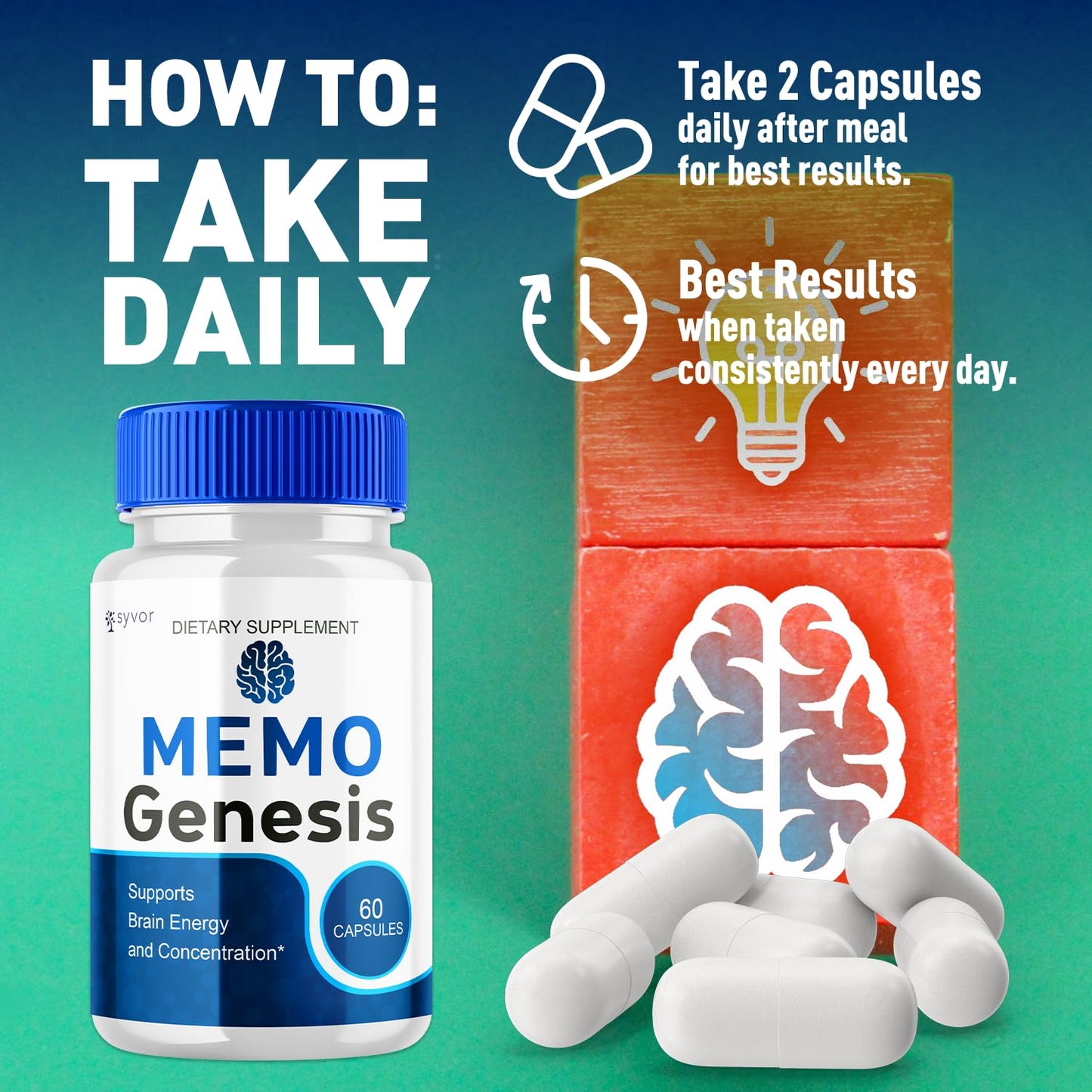 Syvor Memo Genesis Capsules 180 Capsules