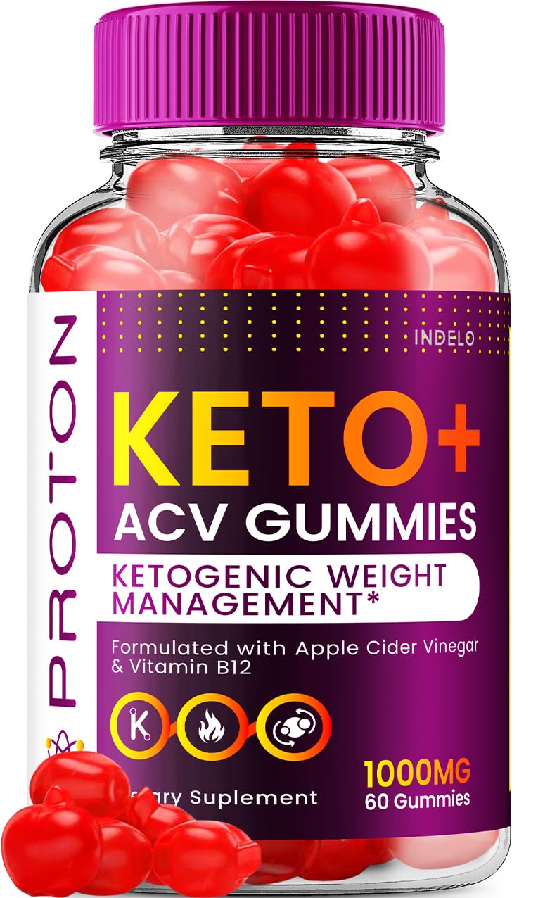 Indelo Proton Keto + ACV Gummies, 60 Count