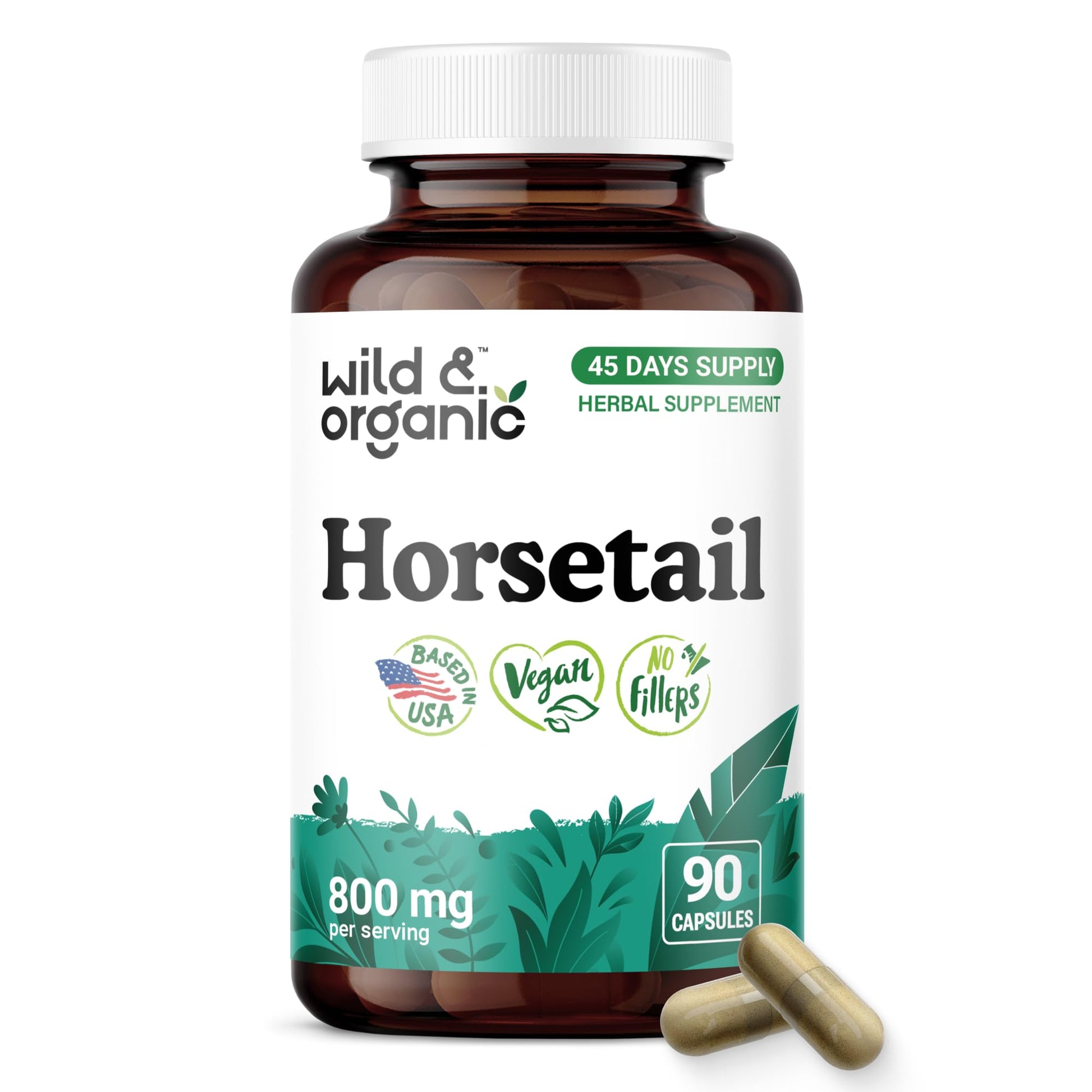 Wild & Organic Horsetail Capsule 90 Count