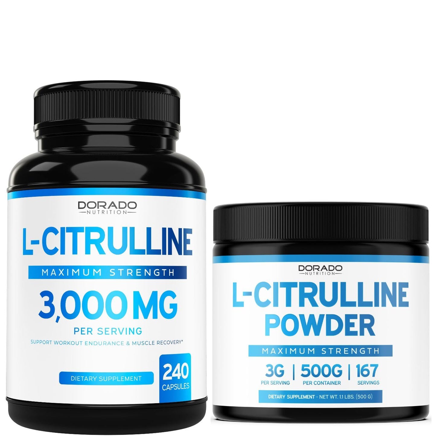 DORADO NUTRITION L-Citrulline 3000mg Supplement Pills 240 Count