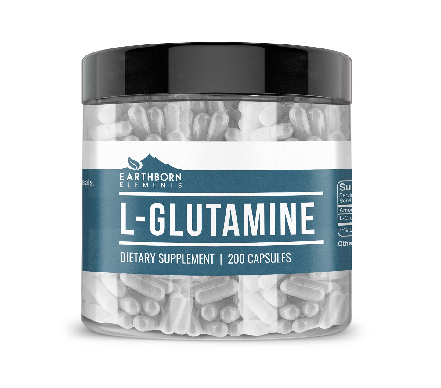 Earthborn Elements L-Glutamine 200 Capsules