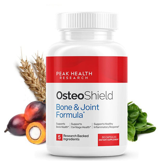 OsteoShield Peak Health Research Calcium Supplement with D3, K2 & Aquamin