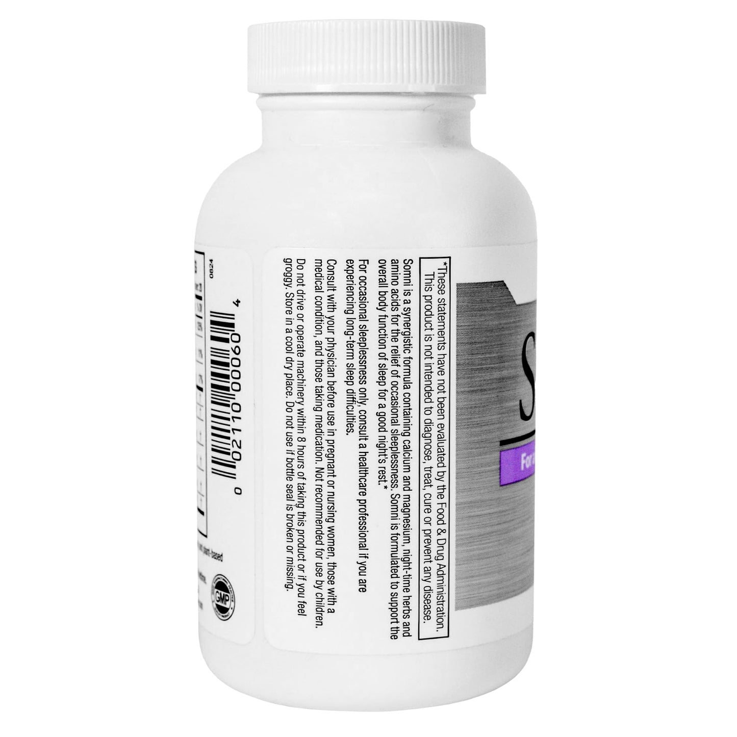 LANE LABS Somni Sleep Aid Supplement Capsule, 60 Count