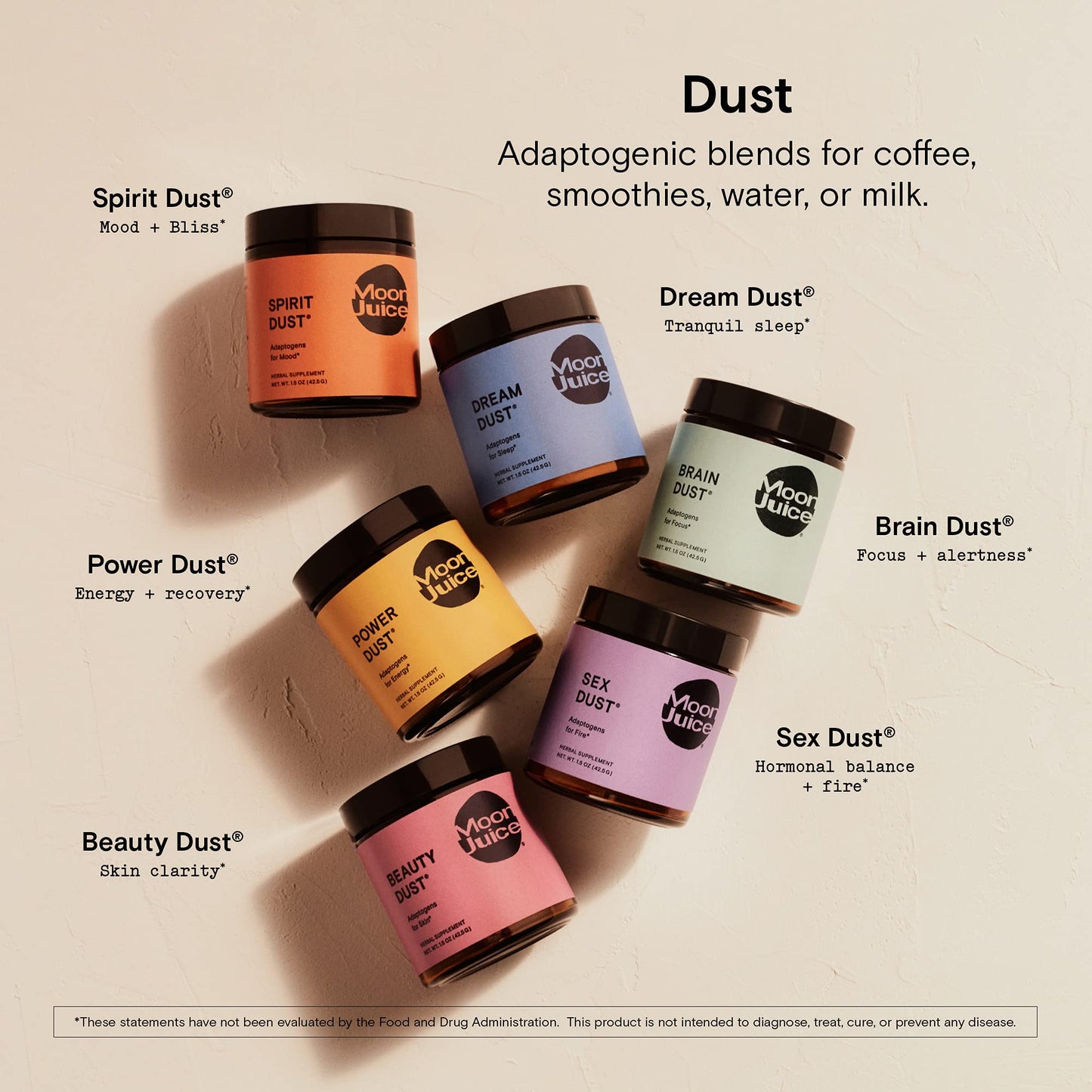 Moon Juice Brain Dust Powder 1.5 oz