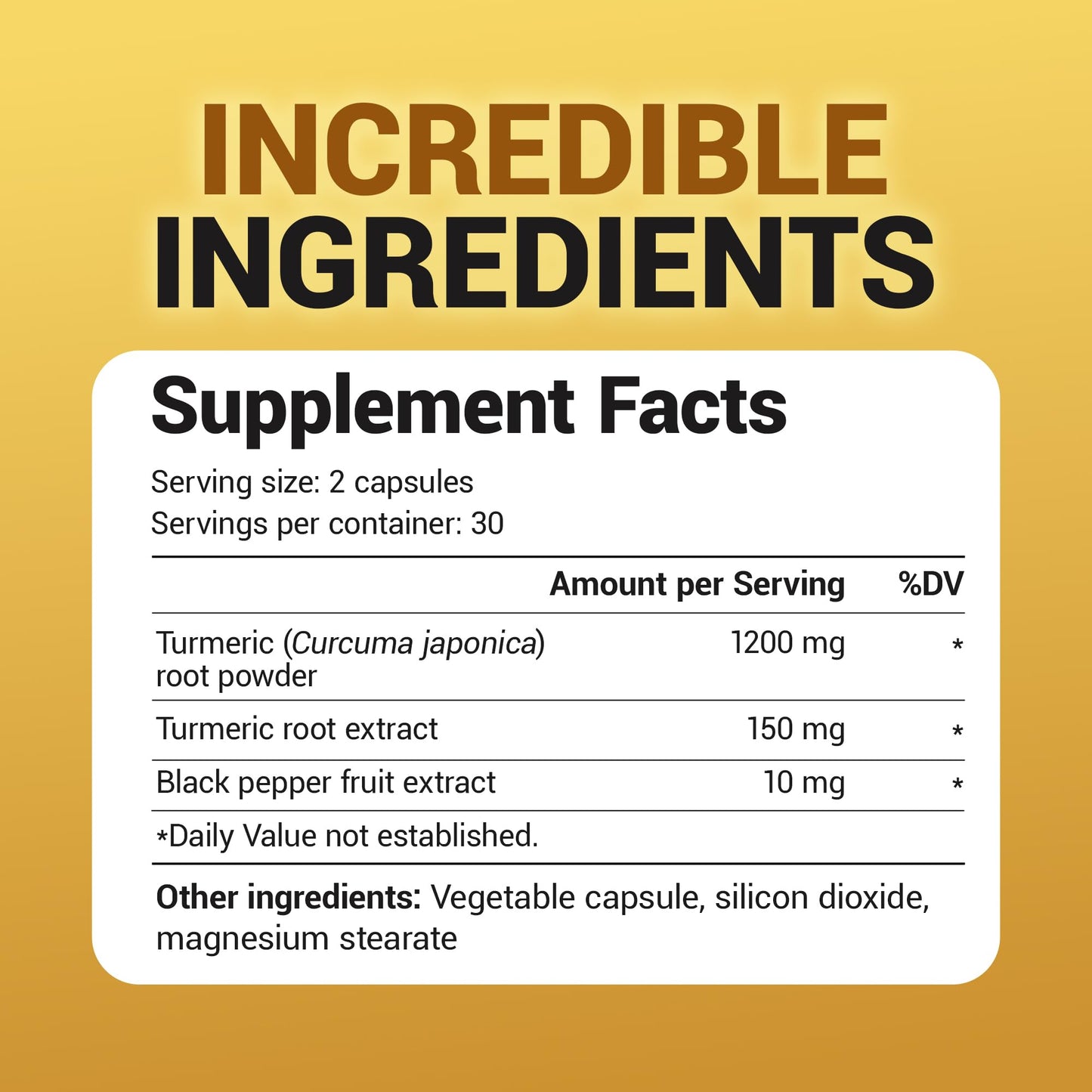 Dr. Berg Nutritionals Turmeric Curcumin with Black Pepper (BioPerine) 1350 mg, 60 Capsules
