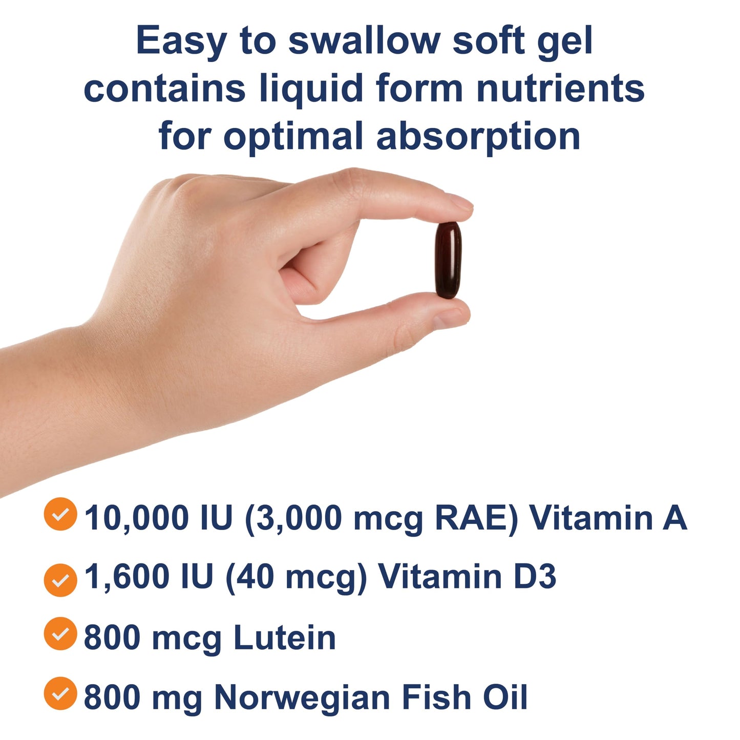 Carlson Super-2-daily Multi + Omega-3s + Lutein + D3 Multivitamin with Norwegian Fish Oil, Softgels, 120