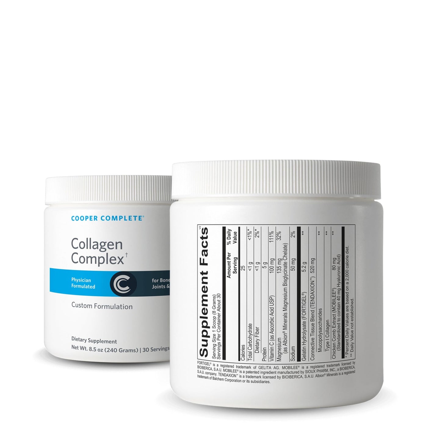 Cooper Complete Collagen Peptides Complex – Multi-Collagen Powder with Vitamin C and Hyaluronic Acid, 8.5 oz