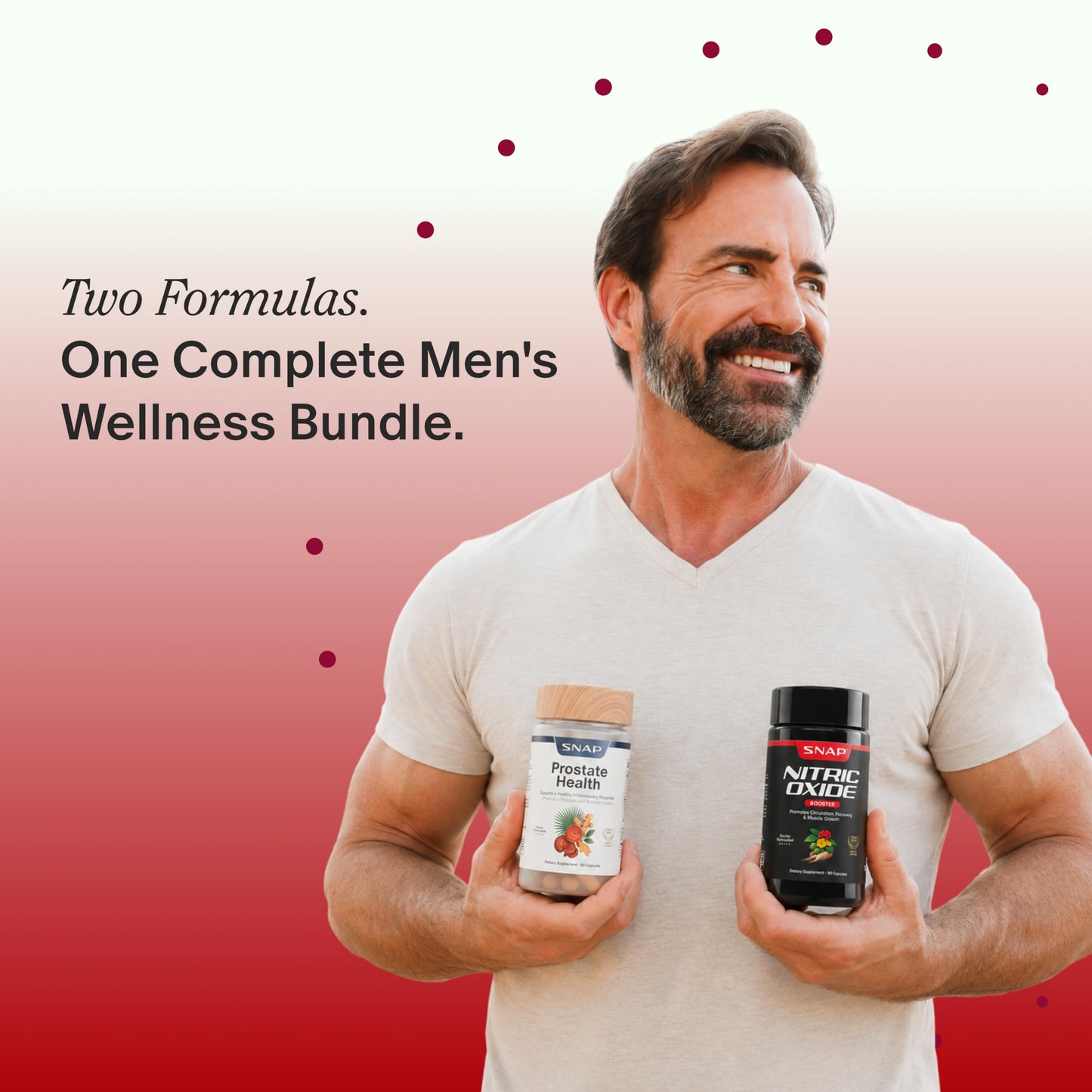 Snap Supplements Prostate Health + Nitric Oxide Booster Bundle Capsule, 150 Count