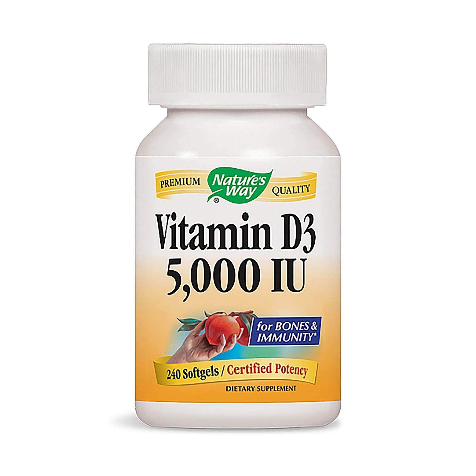 Nature's Way Vitamin D3 5000IU Softgels 240