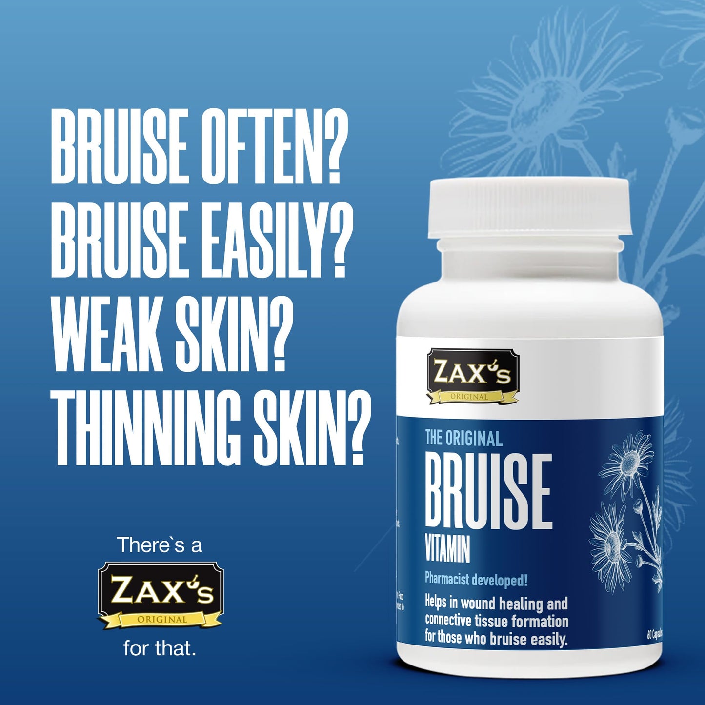 ZAX'S ORIGINAL Bruise Vitamin Capsule, 60 Count