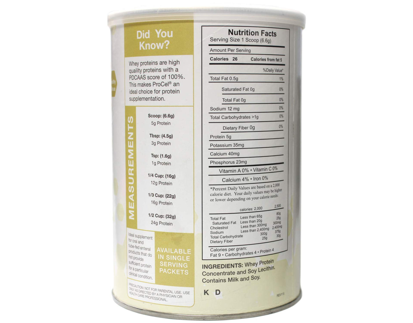 Global Healing Center Procel Protein Powder, 1 Can, 10 Oz