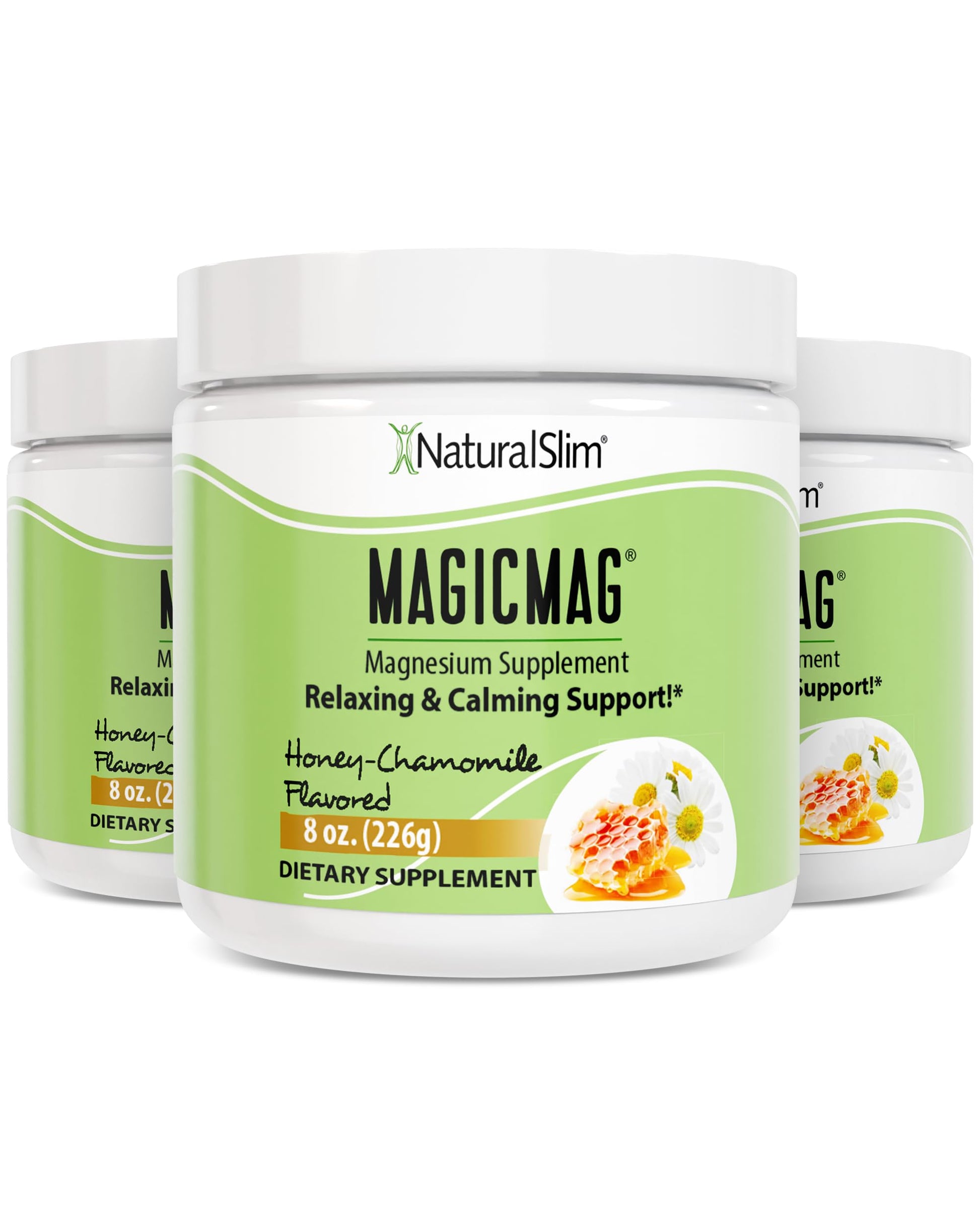 NaturalSlim MagicMag Magnesium Citrate Powder, 24 oz (Pack of 3)