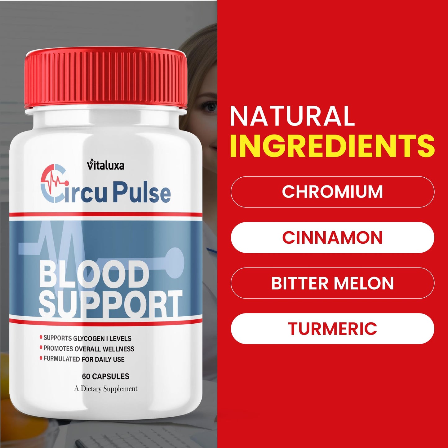 Vitaluxa CircuPulse Blood Support Capsules 120 Count
